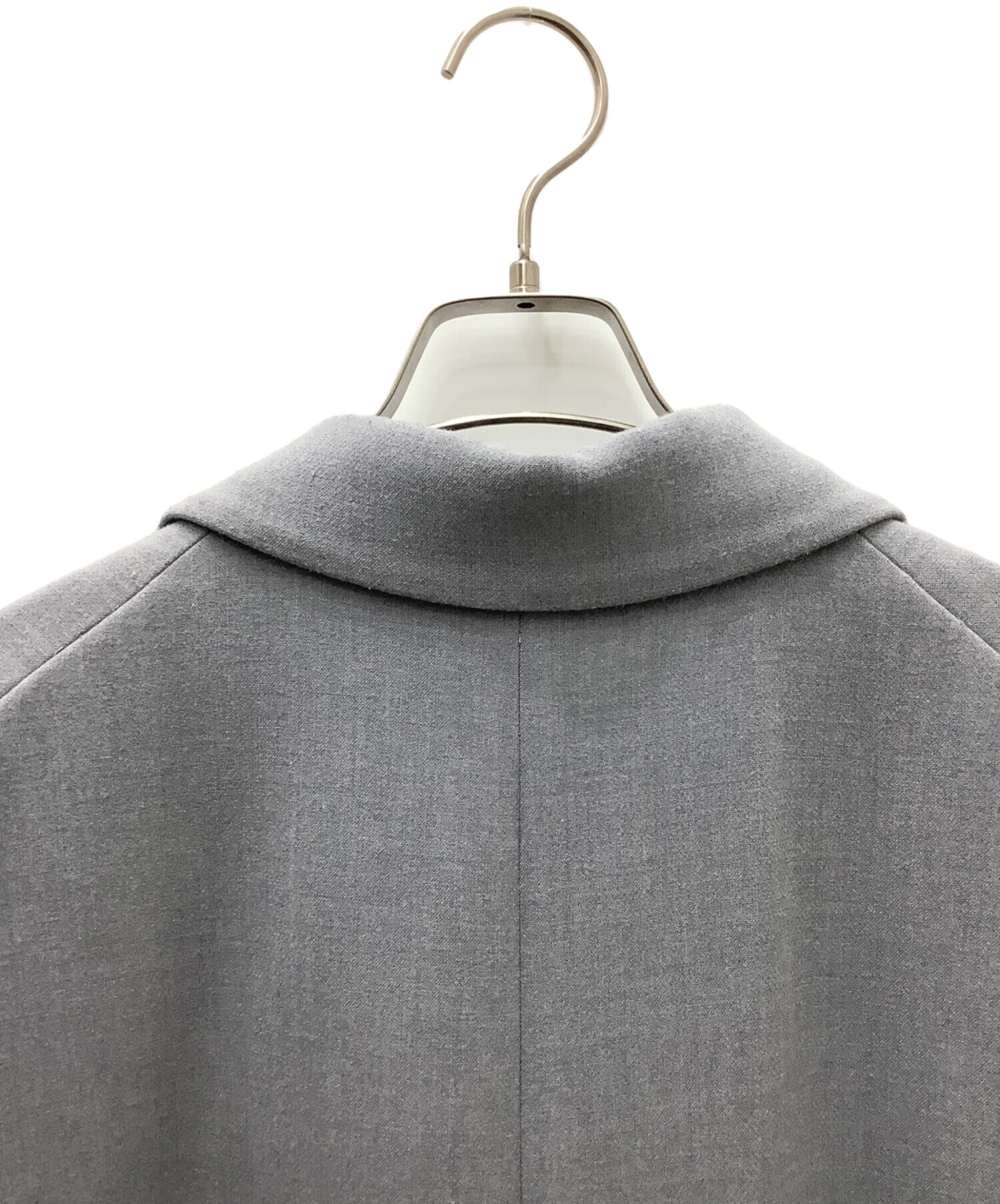 中古・古着通販】CLANE (クラネ) Back Double Tuck Coat グレー サイズ