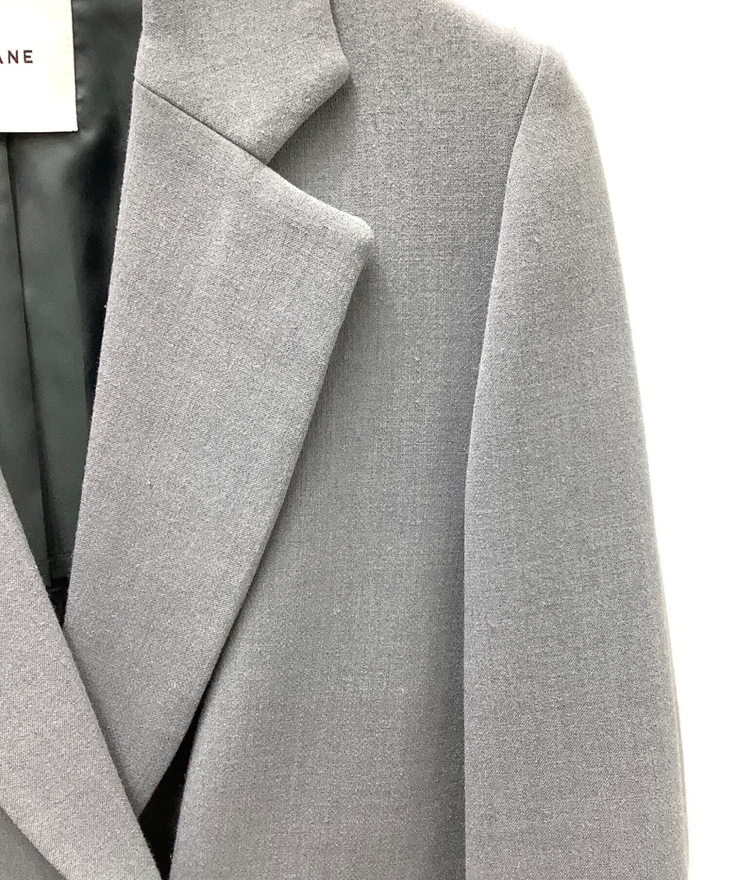 中古・古着通販】CLANE (クラネ) Back Double Tuck Coat グレー サイズ