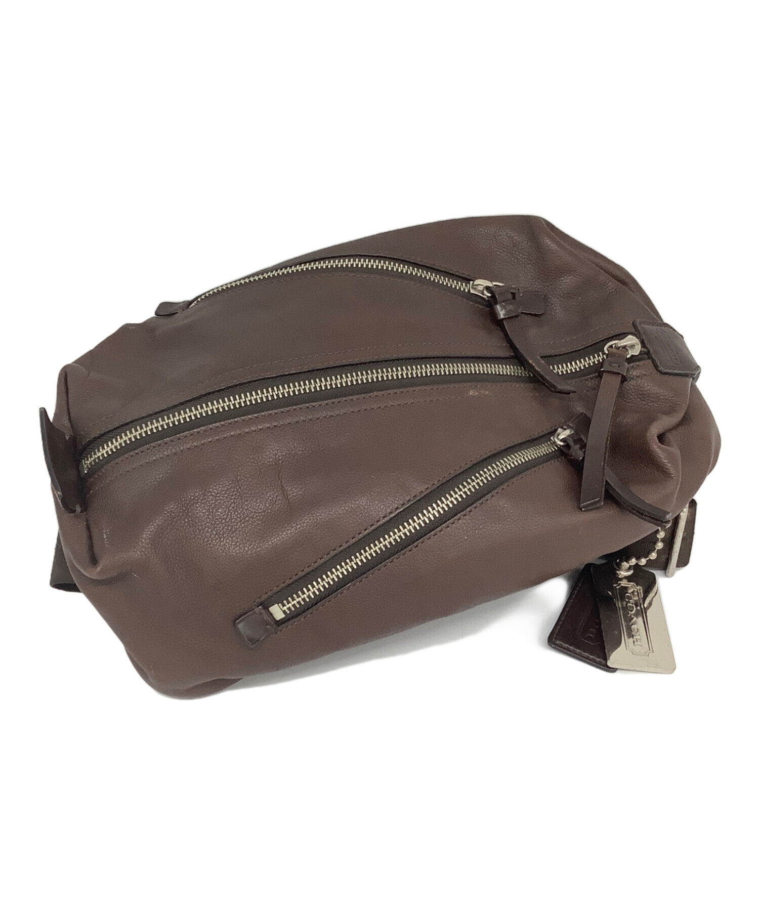中古・古着通販】COACH (コーチ) ショルダーバッグ ブラウン｜ブランド