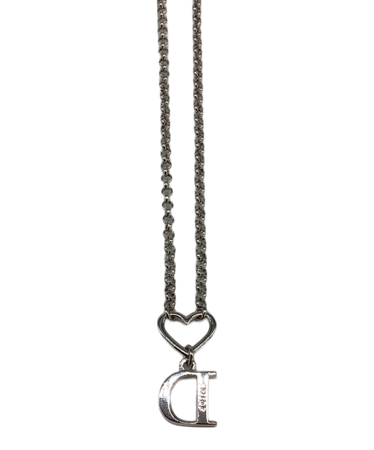 中古・古着通販】DIOR (ディオール) ネックレス シルバーカラー 