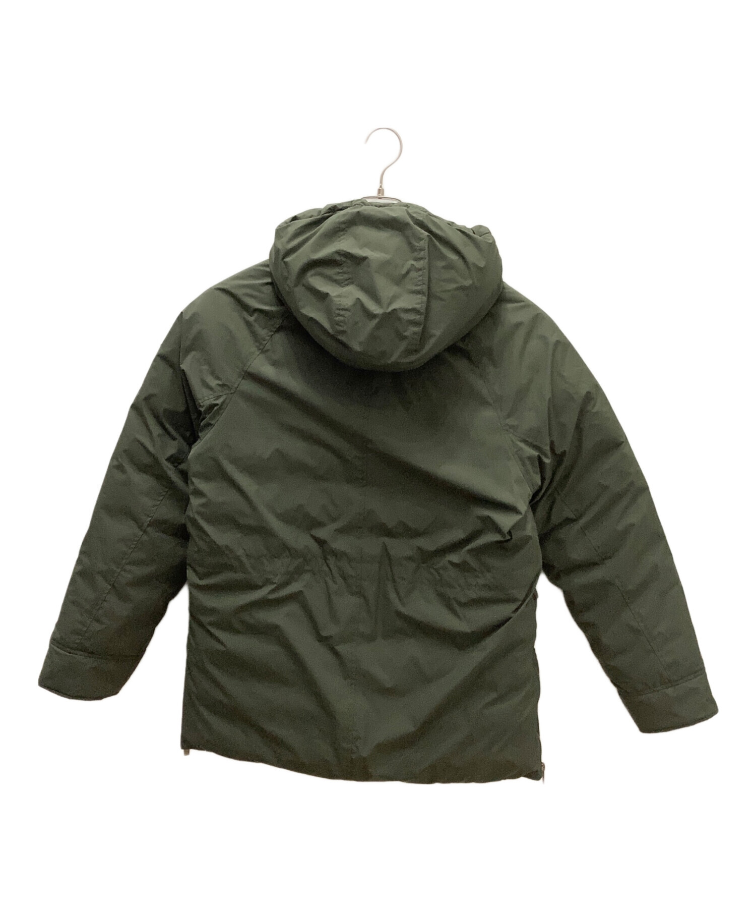 PYRENEX オリーブグリーン フード付きダウンジャケット 16Y PYRENEX