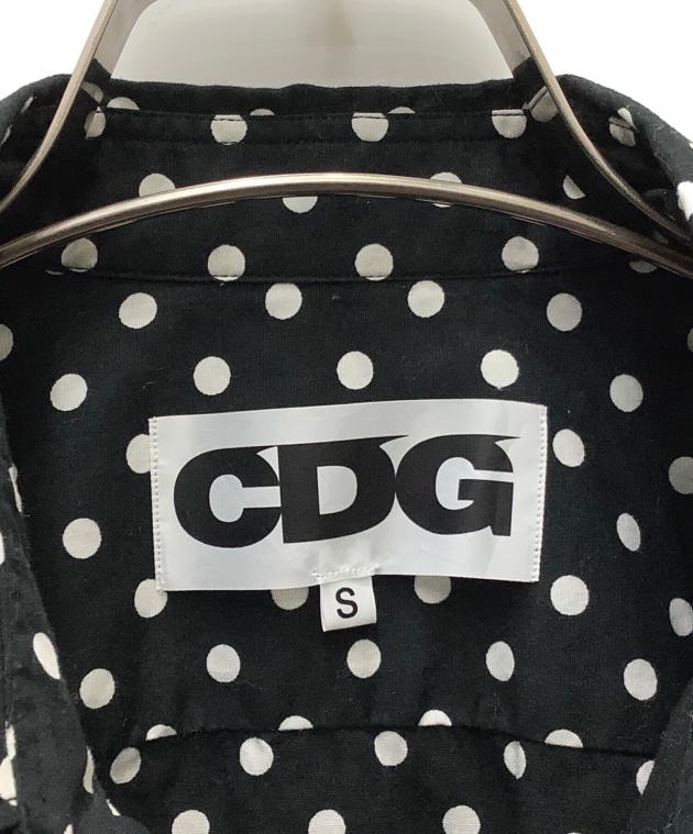 中古・古着通販】CDG (シーディージー) ポルカドットシャツ ブラック