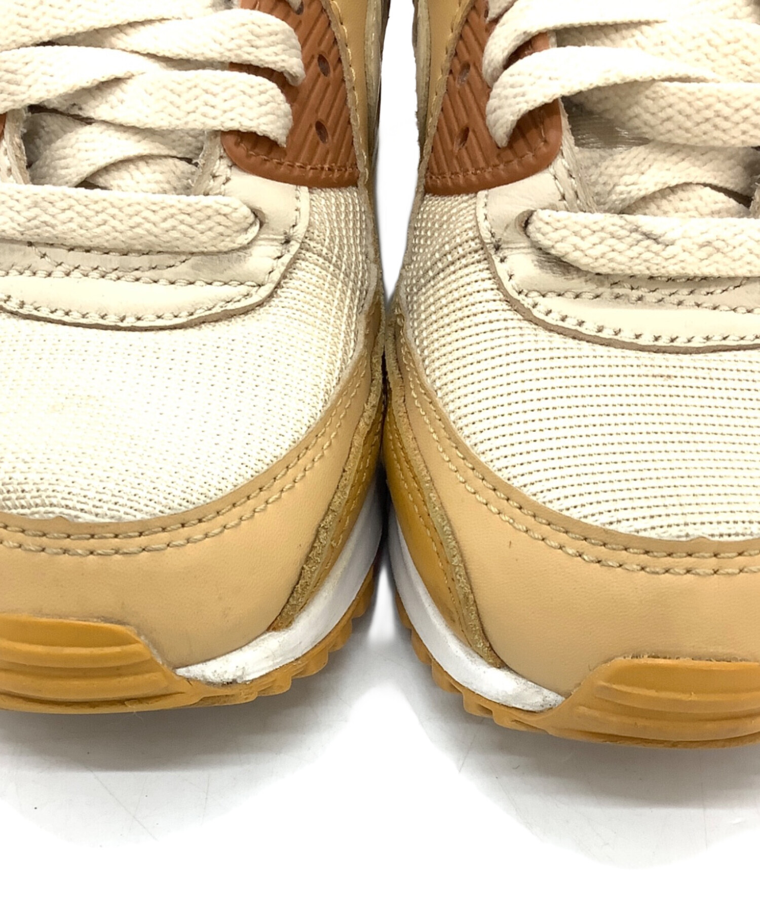 NIKE Air Max スニーカー ブラウン/ベージュ/レッド 中古・古着通販】NIKE (ナイキ) スニーカー/AIR MAX 90 Caramel