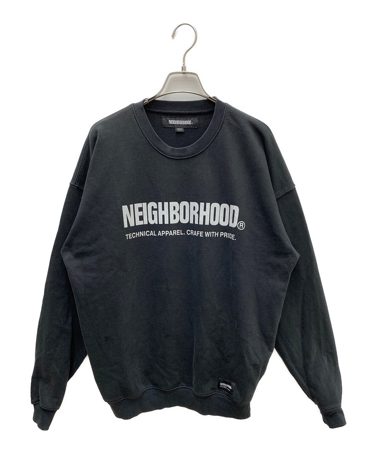 NEIGHBORHOOD スウェット 黒 Mサイズ ネイバーフッド 美品 中古・古着通販】NEIGHBORHOOD (ネイバーフッド) スウェット ブラック