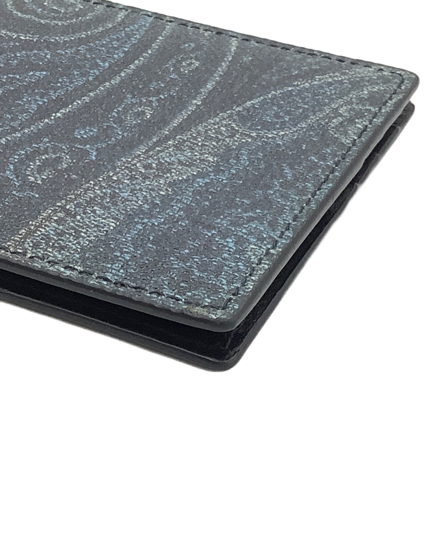 中古・古着通販】ETRO (エトロ) 2つ折り財布 ネイビー｜ブランド・古着