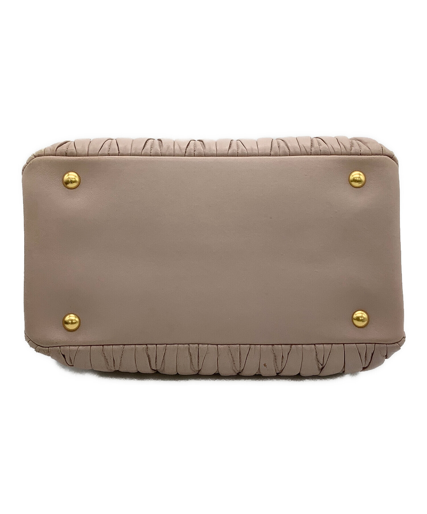 中古　Parfait moi miu Pro 中古・古着通販】MIU MIU (ミュウミュウ) ロゴバレッタ ブラウン