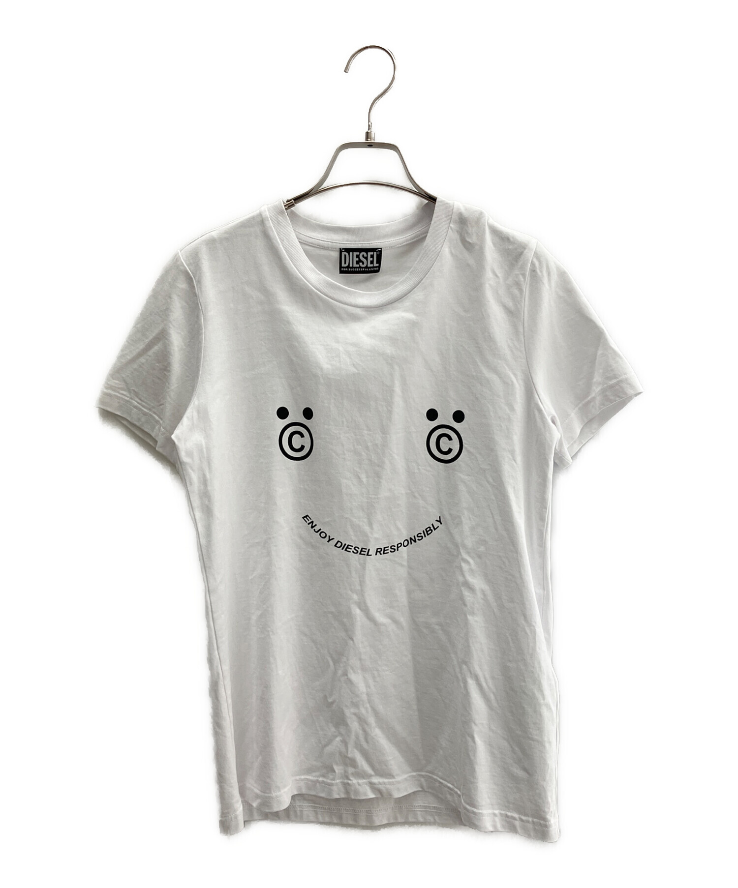 中古・古着通販】DIESEL (ディーゼル) カットソー ホワイト サイズ:S