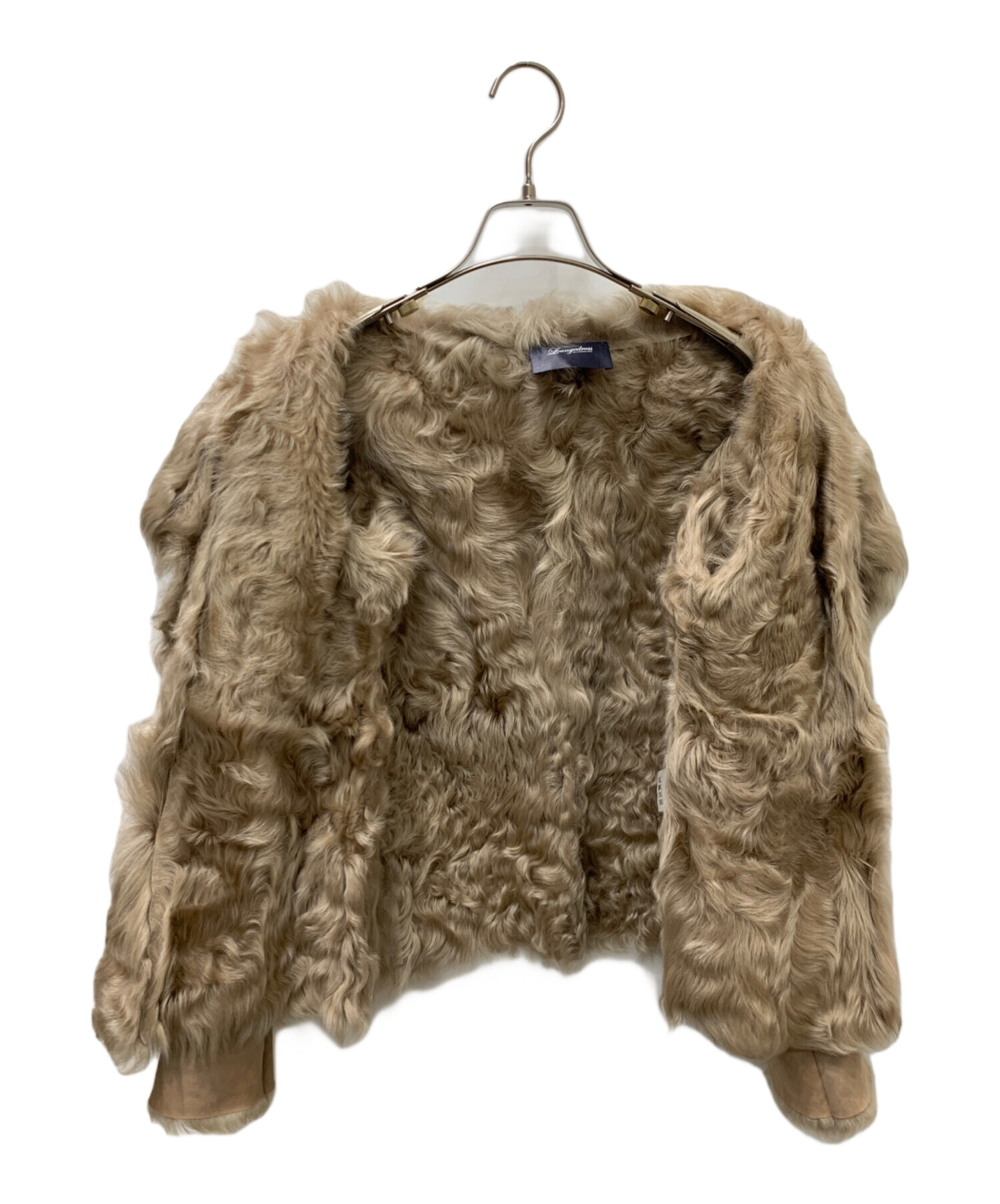 中古・古着通販】Loungedress (ラウンジドレス) ファーコート ブラウン 