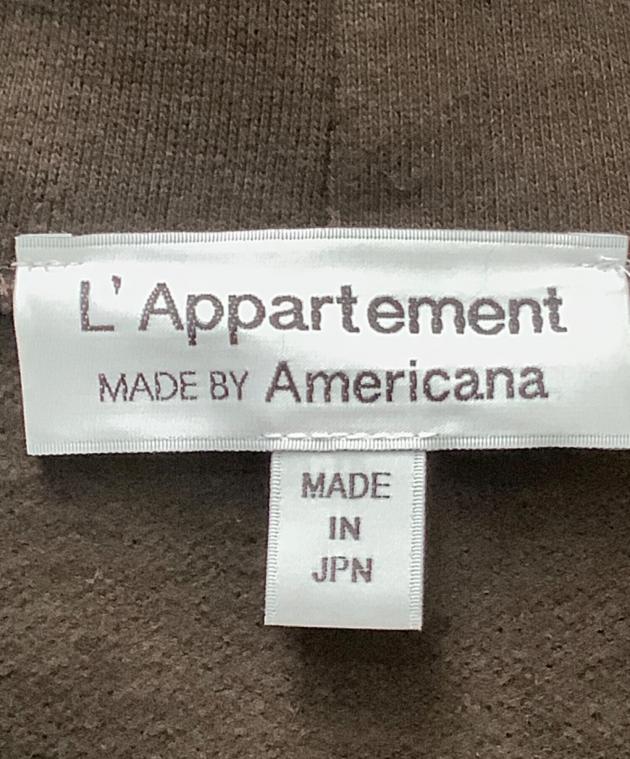 L'Appartement プルオーバー ブラウン 中古・古着通販】L'Appartement (アパルトモン) プルオーバーパーカー
