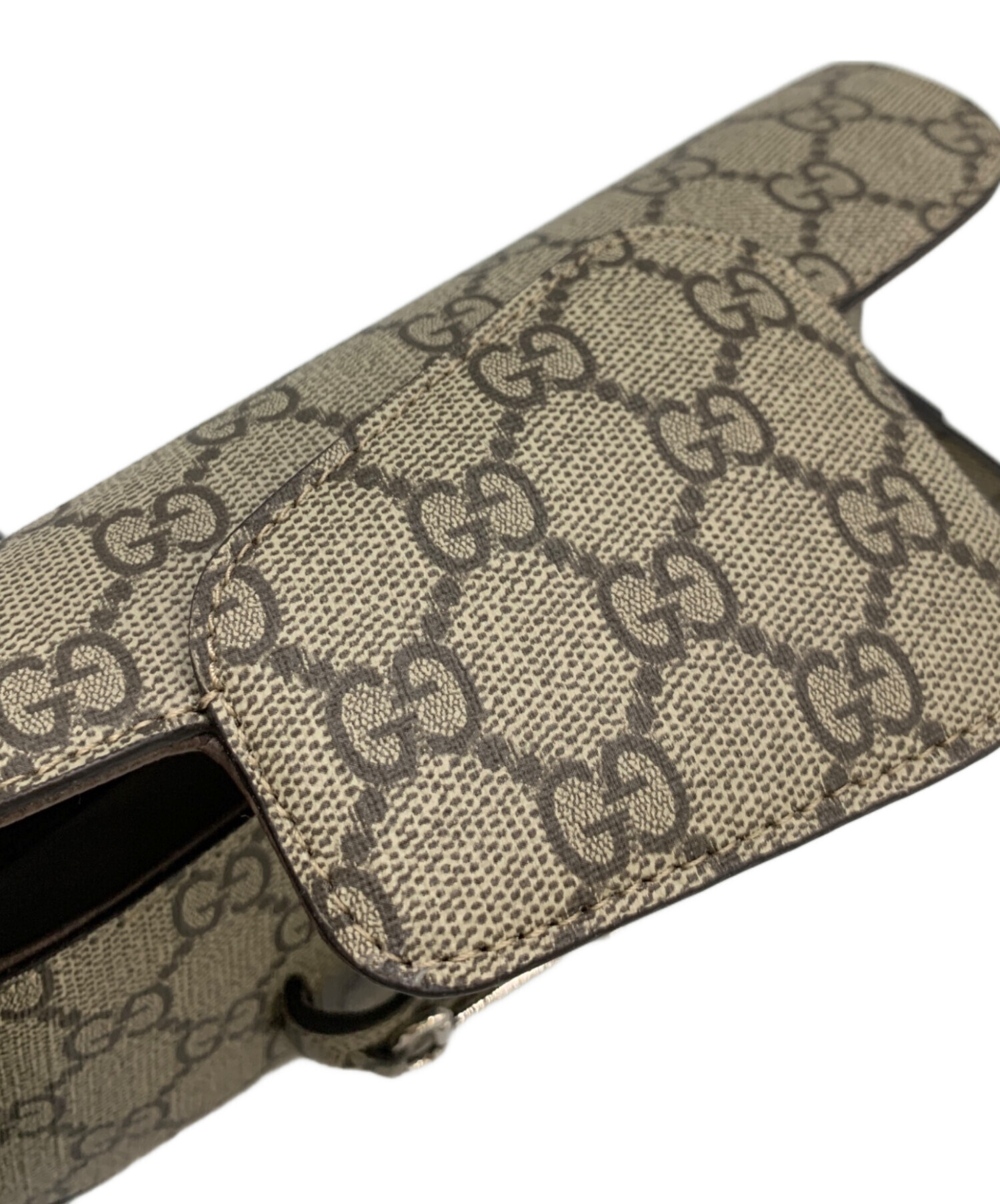 GUCCI グレー ショルダーバッグお値下げ可 GUCCI（グッチ） ズゥミ ショルダーバッグ レザー 576388 グレー