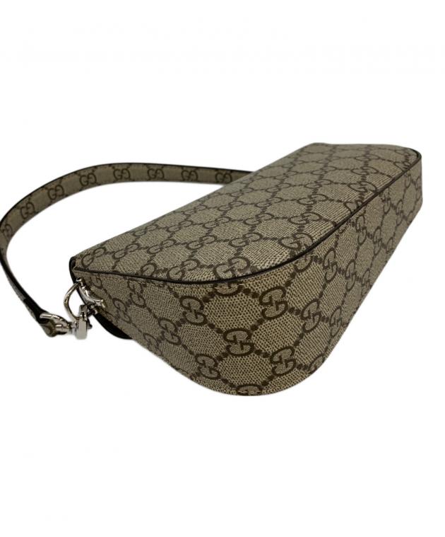 中古・古着通販】GUCCI (グッチ) ホースビットショルダーバッグ グレー