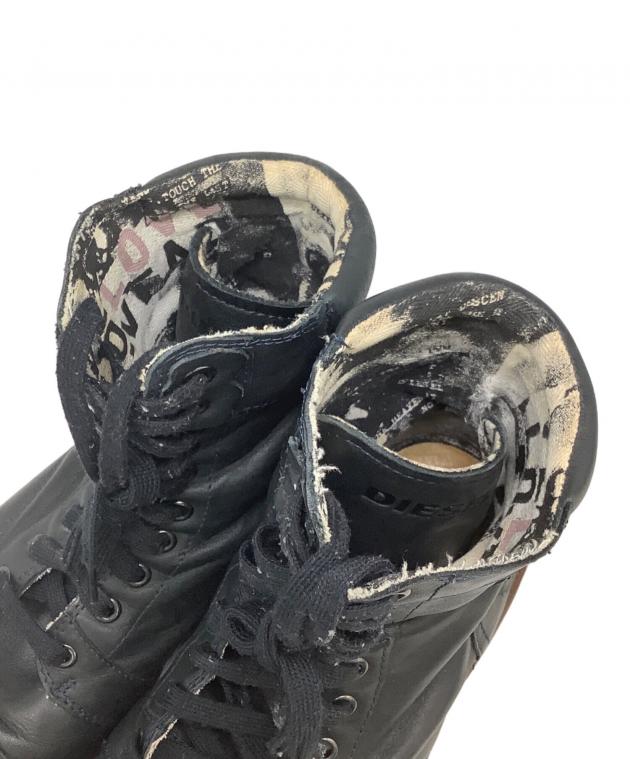 中古・古着通販】DIESEL (ディーゼル) ブーツ ブラック サイズ:27