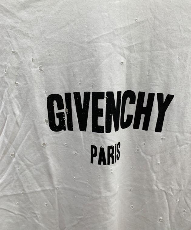 中古・古着通販】GIVENCHY (ジバンシィ) デストロイ加工ロゴプリントT