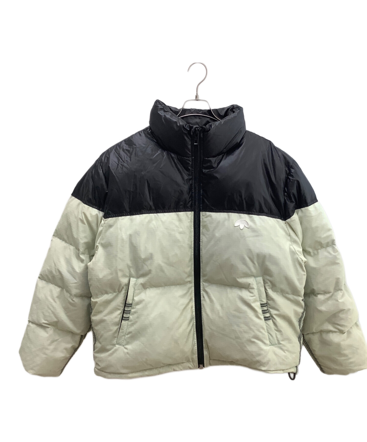 中古・古着通販】adidas (アディダス) ダウンジャケット ブラック×オフ 