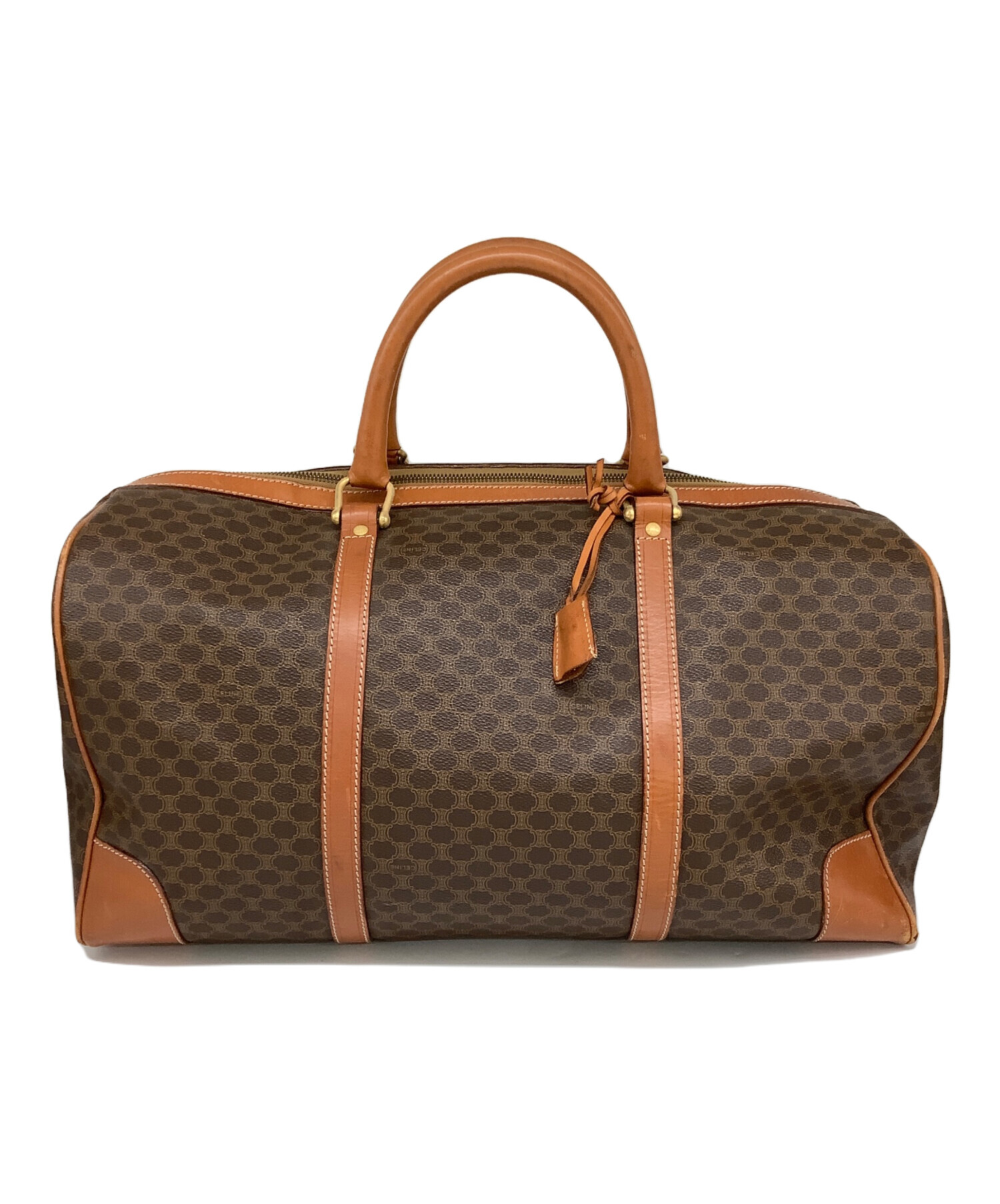 中古・古着通販】CELINE (セリーヌ) マカダム柄ボストンバッグ  