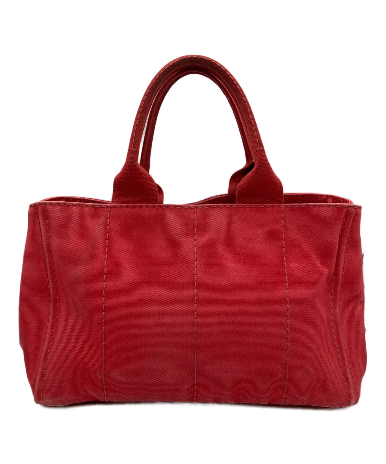 中古・古着通販】PRADA (プラダ) ハンドバッグ カナパ レッド