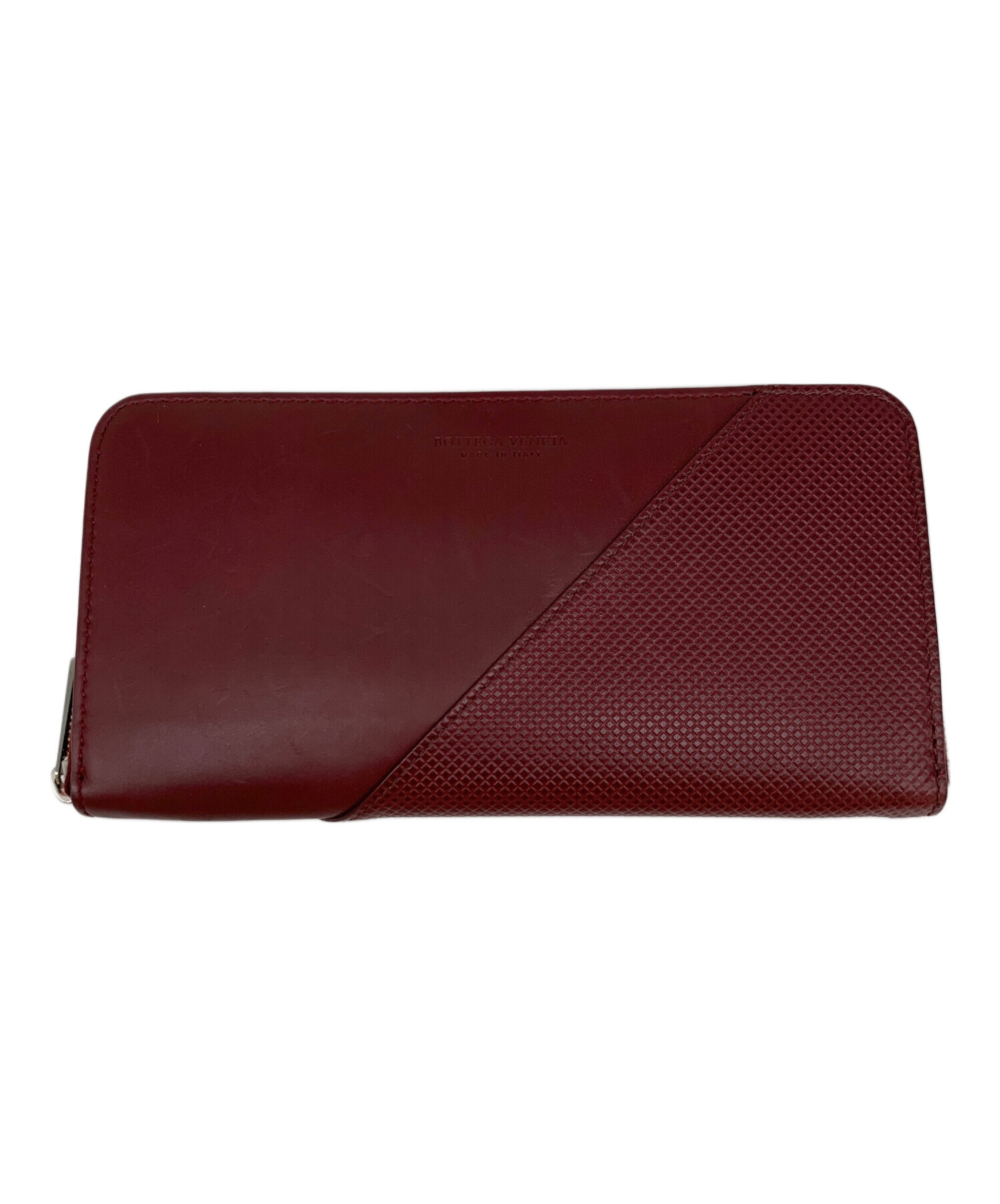 中古・古着通販】BOTTEGA VENETA (ボッテガベネタ) 長財布 ワイン