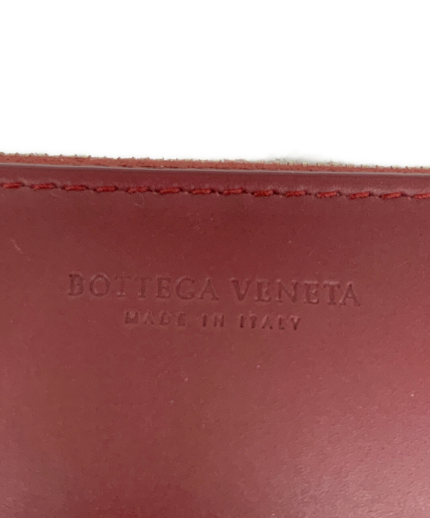中古・古着通販】BOTTEGA VENETA (ボッテガベネタ) 長財布 ワイン