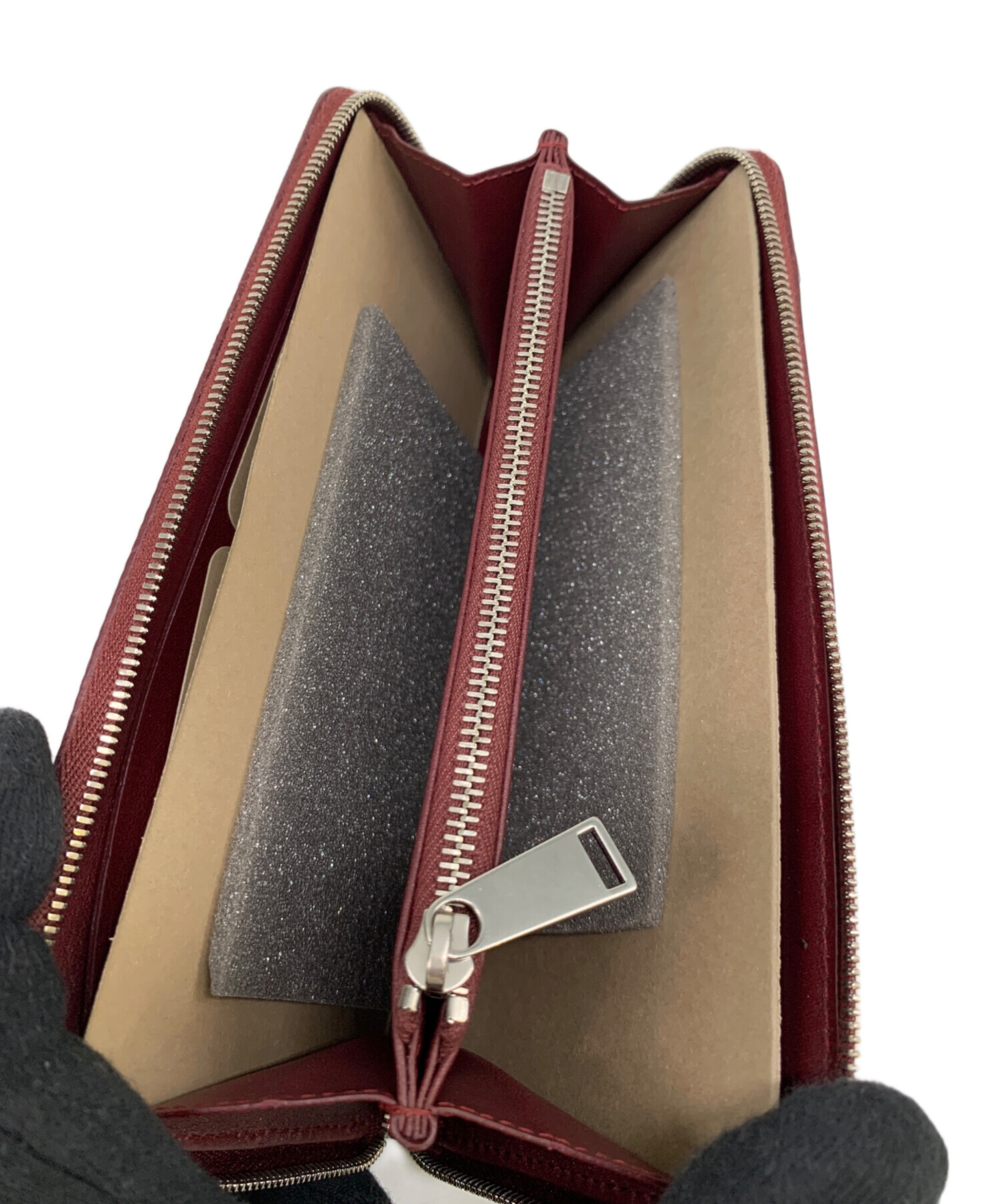 ボッテガ　長財布　ワインレッド 中古・古着通販】BOTTEGA VENETA (ボッテガベネタ) 長財布 ワイン