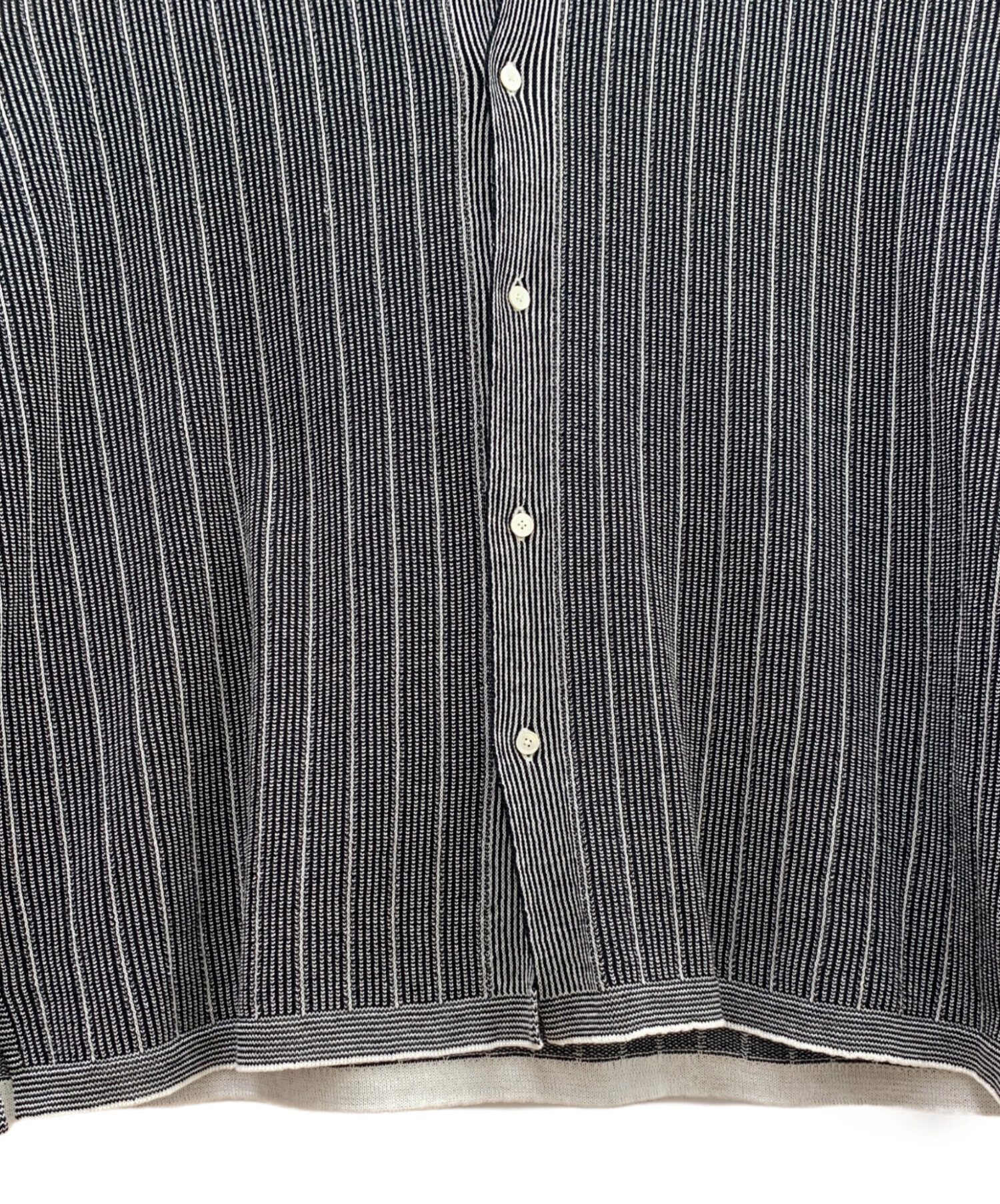 中古・古着通販】Coohem (コーヘン) COTTON STRIPE KNIT SHIRT 