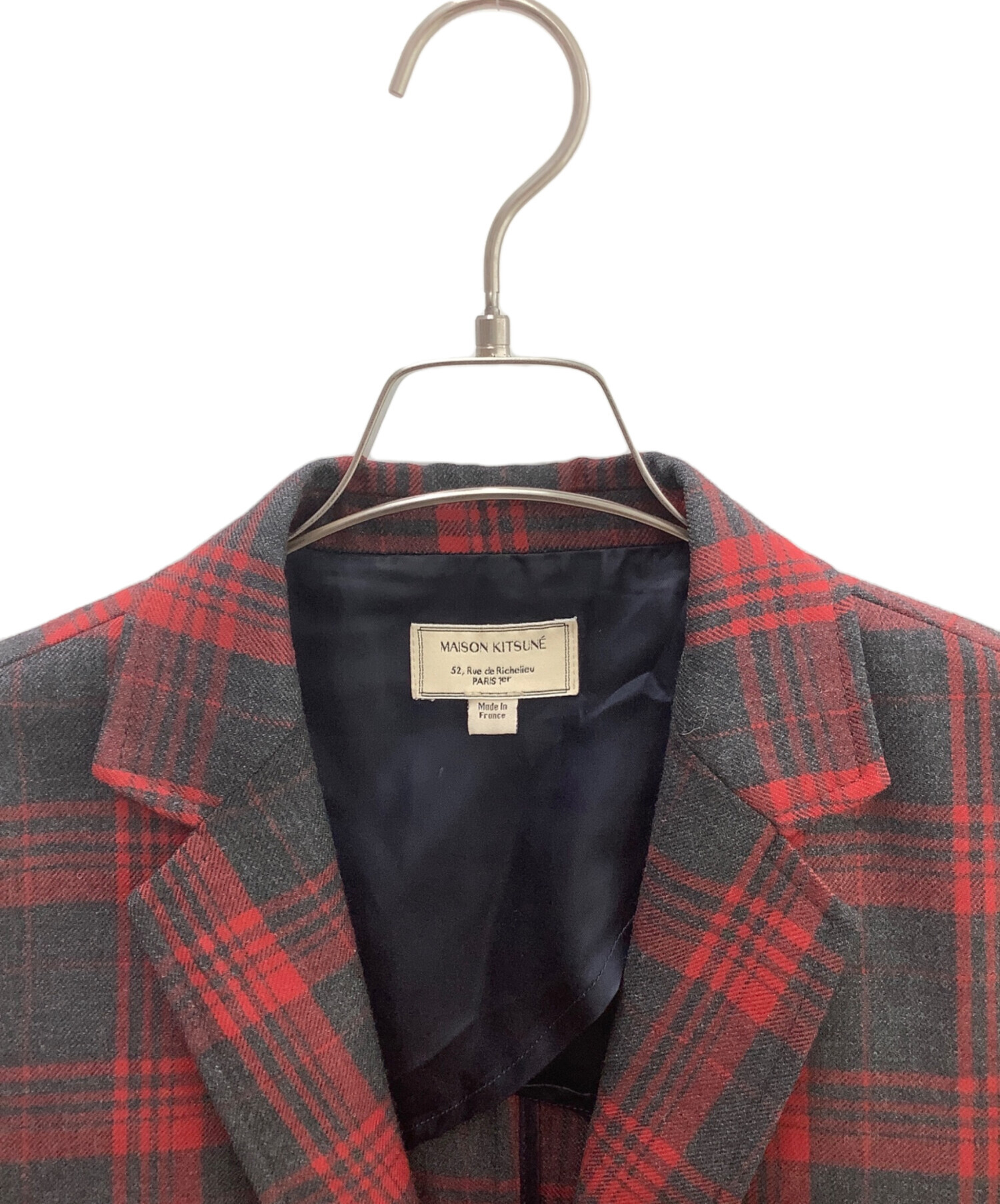 中古・古着通販】maison kitsune (メゾンキツネ) ウールチェック 