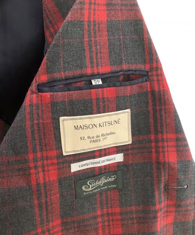 中古・古着通販】maison kitsune (メゾンキツネ) ウールチェック 