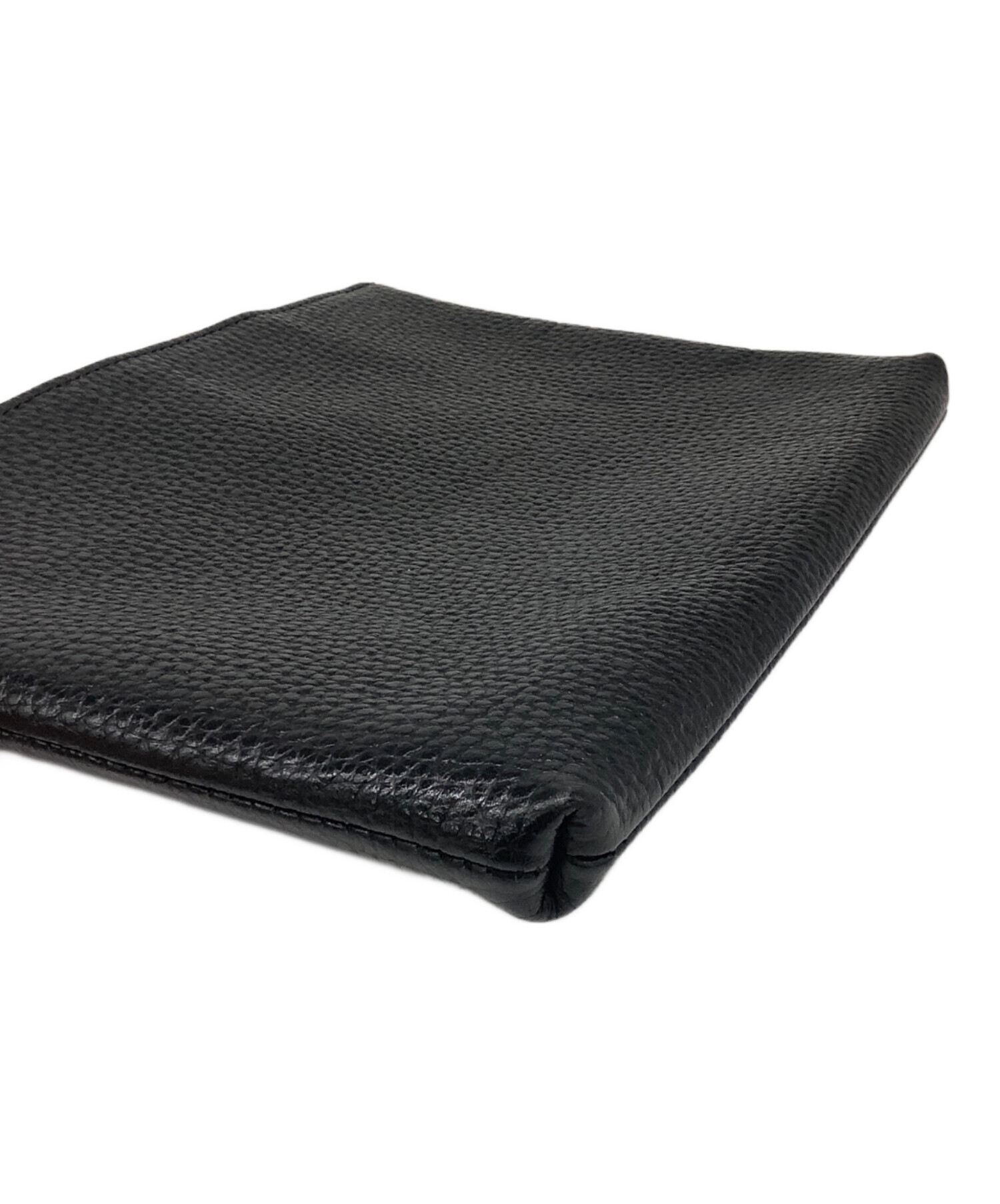 中古・古着通販】Hush Tug (ハッシュタグ) レザーサコッシュ ブラック