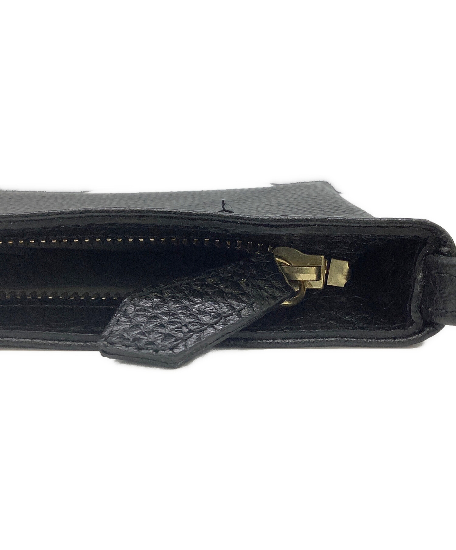 中古・古着通販】Hush Tug (ハッシュタグ) レザーサコッシュ ブラック