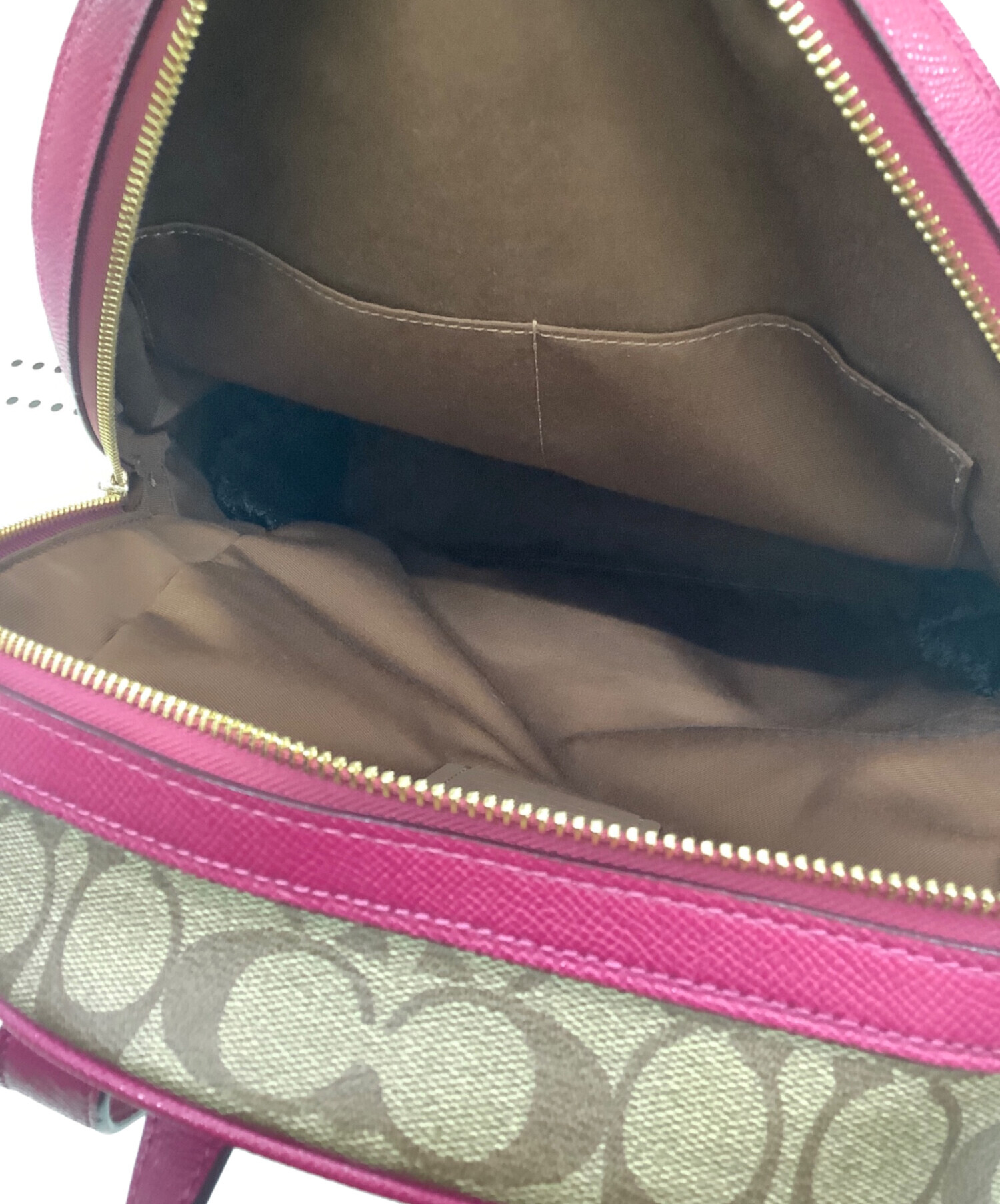 中古・古着通販】COACH (コーチ) リュック シグネチャー ブラウン