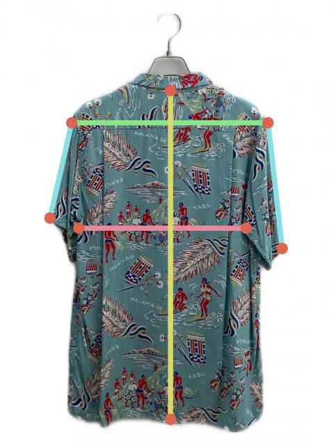 中古・古着通販】BEAMS (ビームス) アロハシャツ ブルー サイズ:S