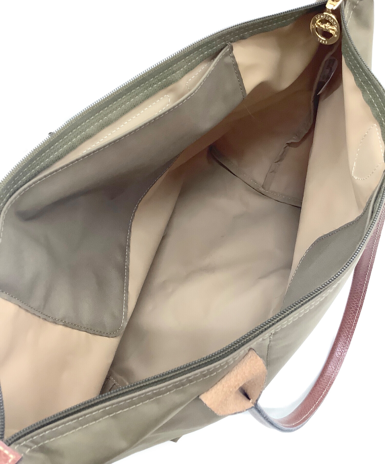 【新品未使用】LONGCHAMP ロンシャン ルプリアージュ S カーキ 中古・古着通販】LONGCHAMP (ロンシャン) ルプリアージュS カーキ