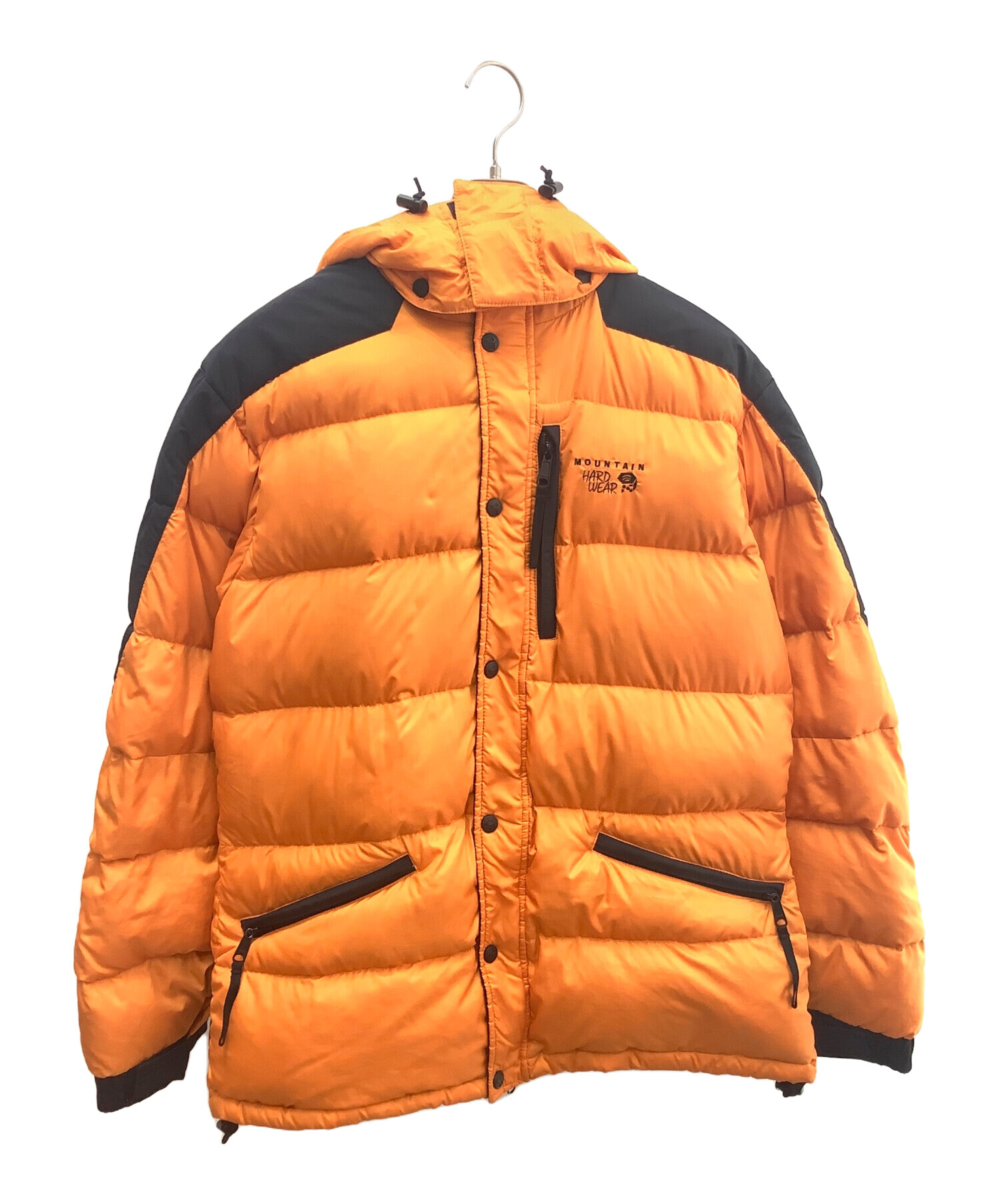 MOUNTAIN HARDWEAR オレンジ色フード付きダウンジャケット 中古・古着通販】MOUNTAIN HARD WEAR (マウンテンハードウェア) ダウン