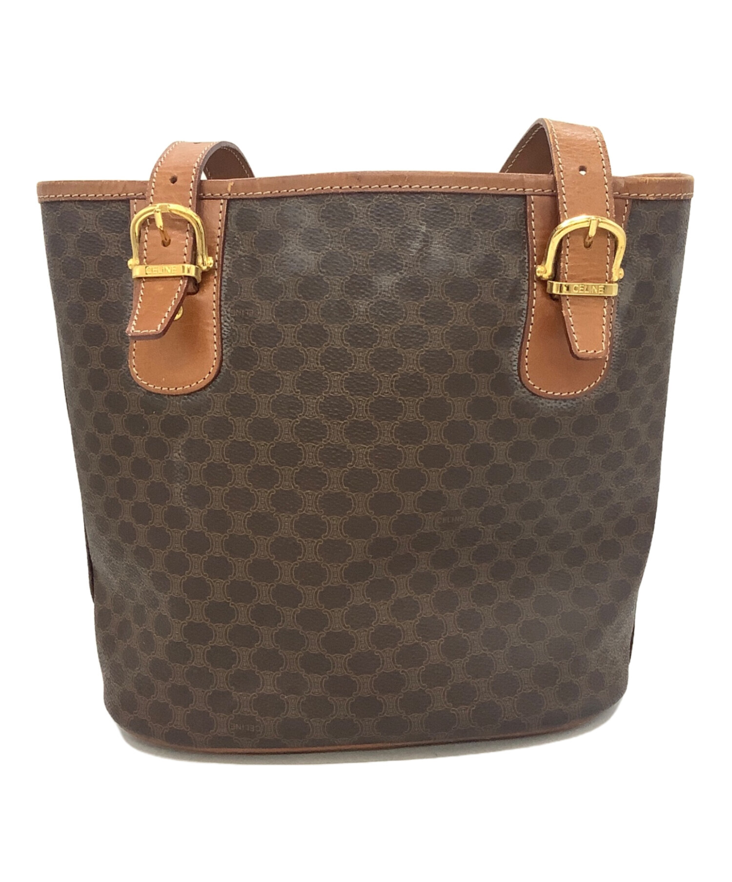 中古・古着通販】CELINE (セリーヌ) トートバッグ マカダム ブラウン 