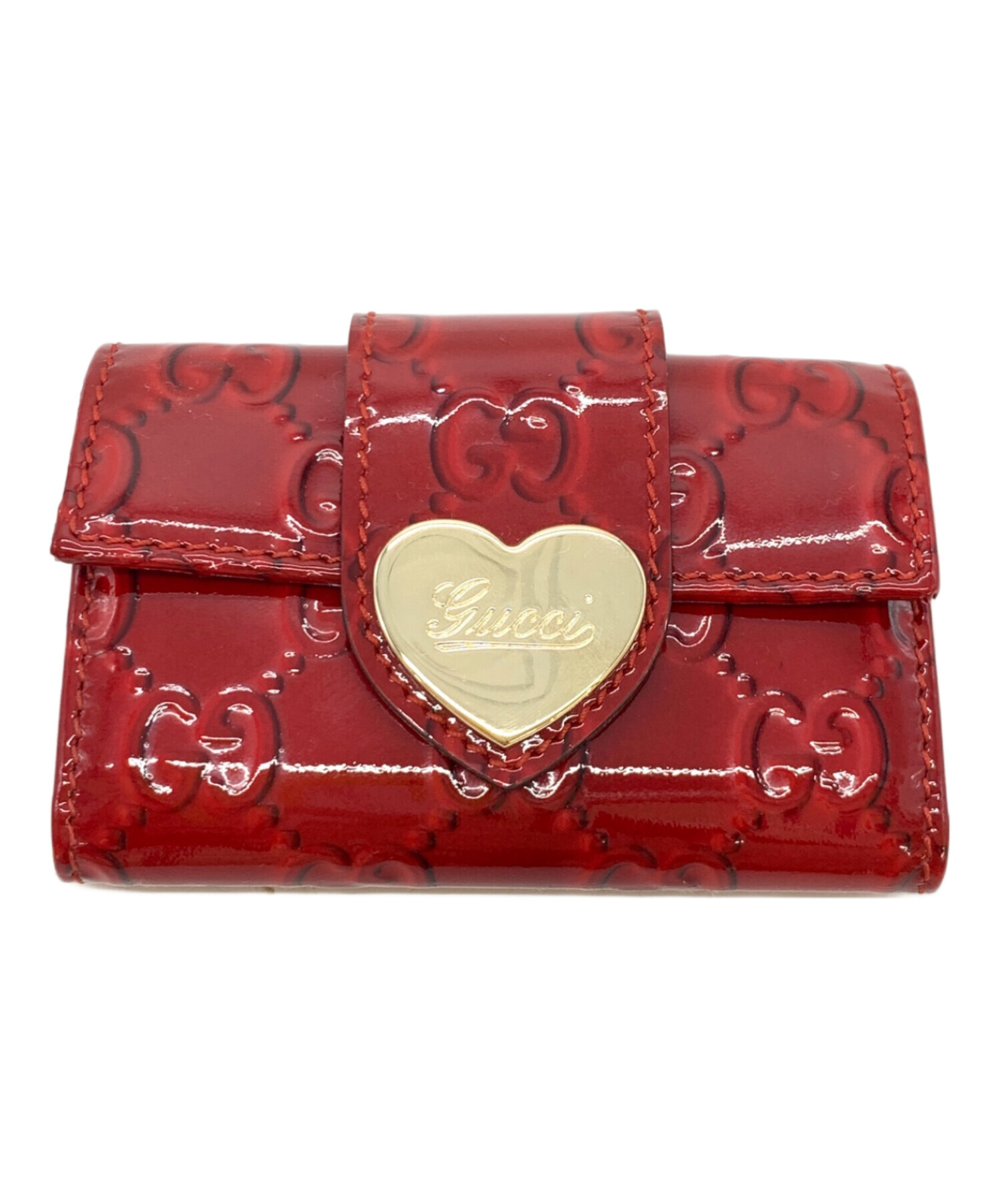 中古・古着通販】GUCCI (グッチ) GGキーケース レッド｜ブランド・古着