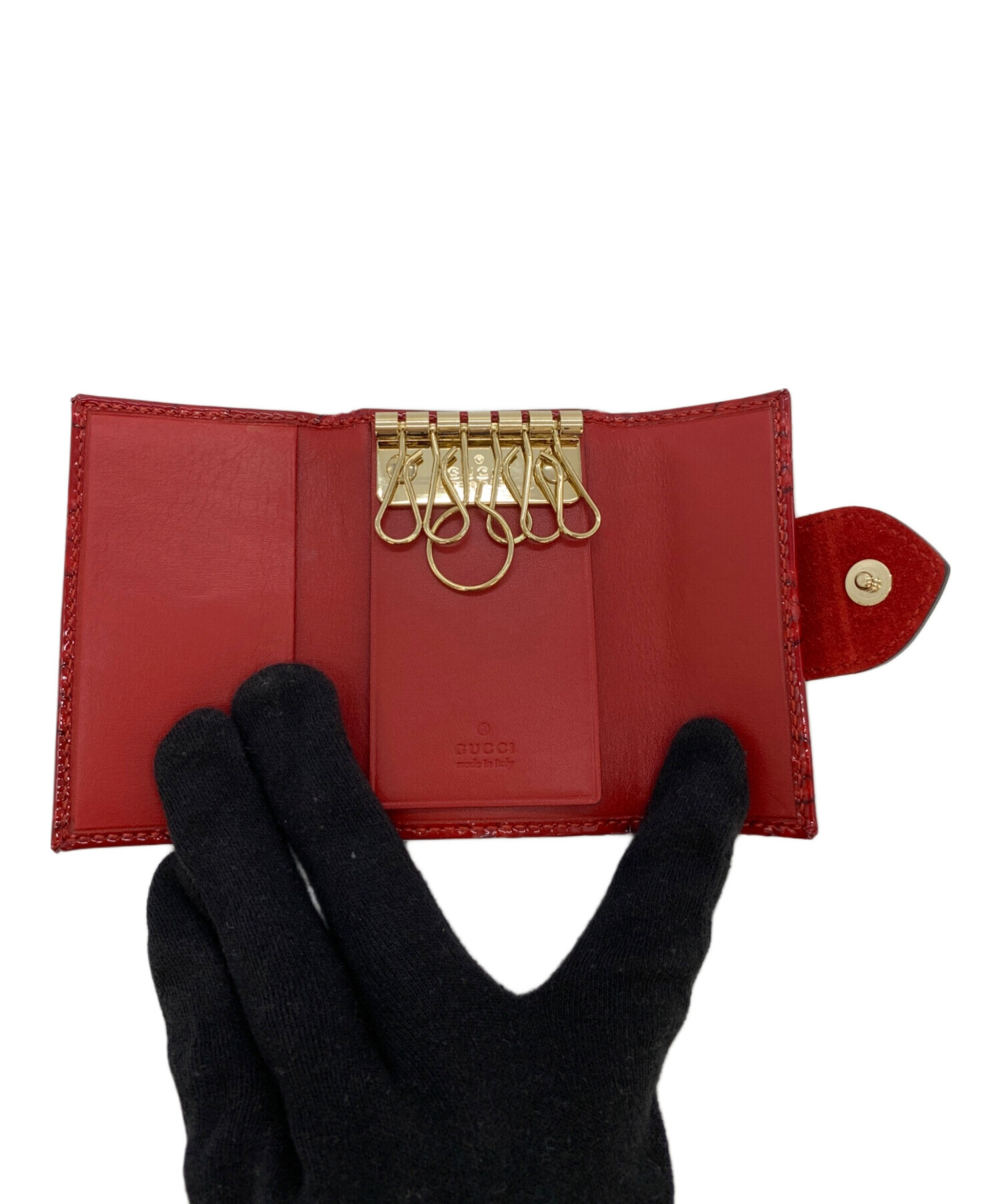 中古・古着通販】GUCCI (グッチ) GGキーケース レッド｜ブランド・古着
