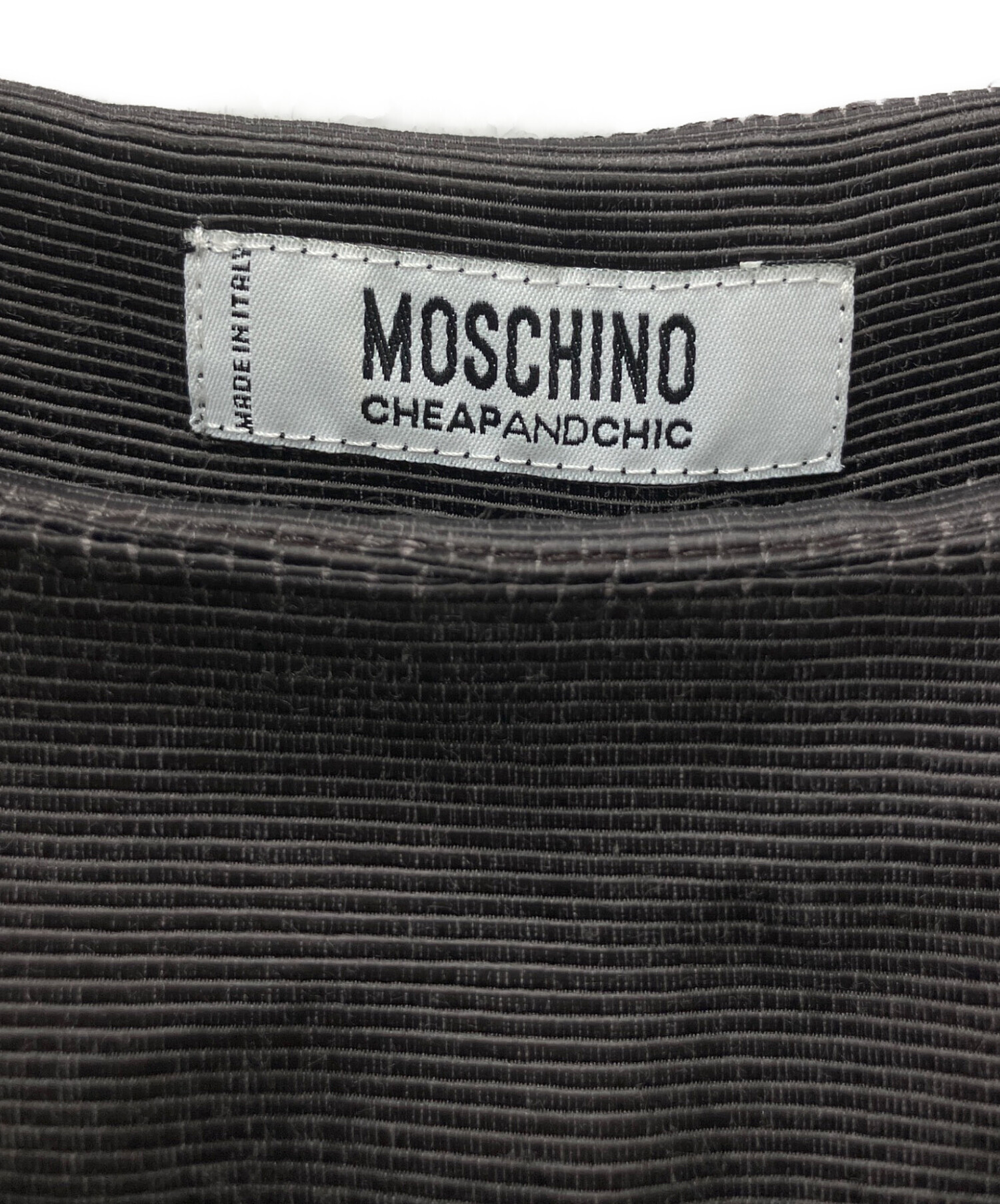 モスキーノ　アニマルプリント　ノースリーブワンピース　サイズ40 中古・古着通販】MOSCHINO (モスキーノ) ノースリーブワンピース