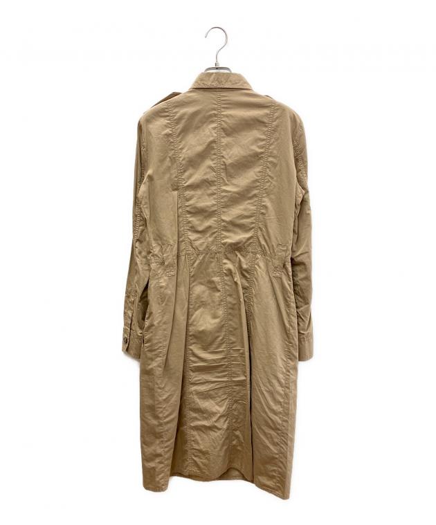 中古・古着通販】MaxMara (マックスマーラ) シャツワンピース ベージュ