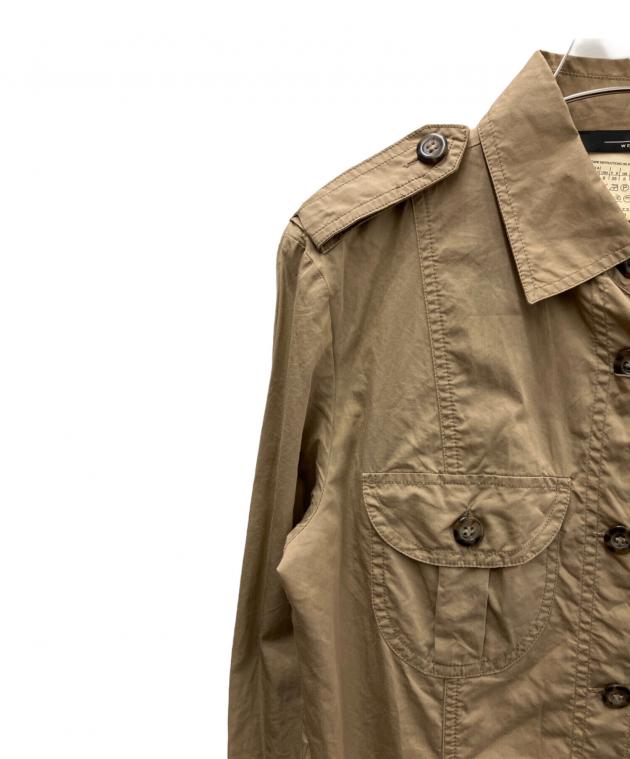 中古・古着通販】MaxMara (マックスマーラ) シャツワンピース ベージュ