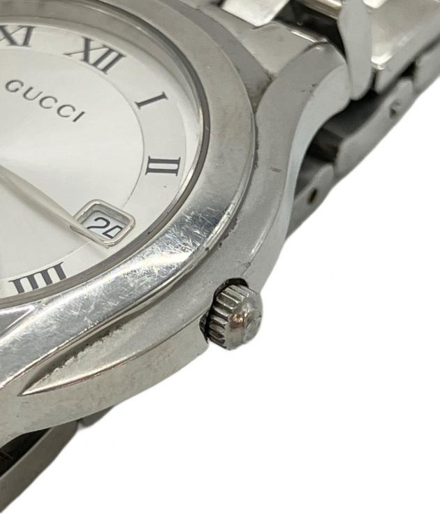 中古・古着通販】GUCCI (グッチ) 腕時計 SSブレスレット ホワイト