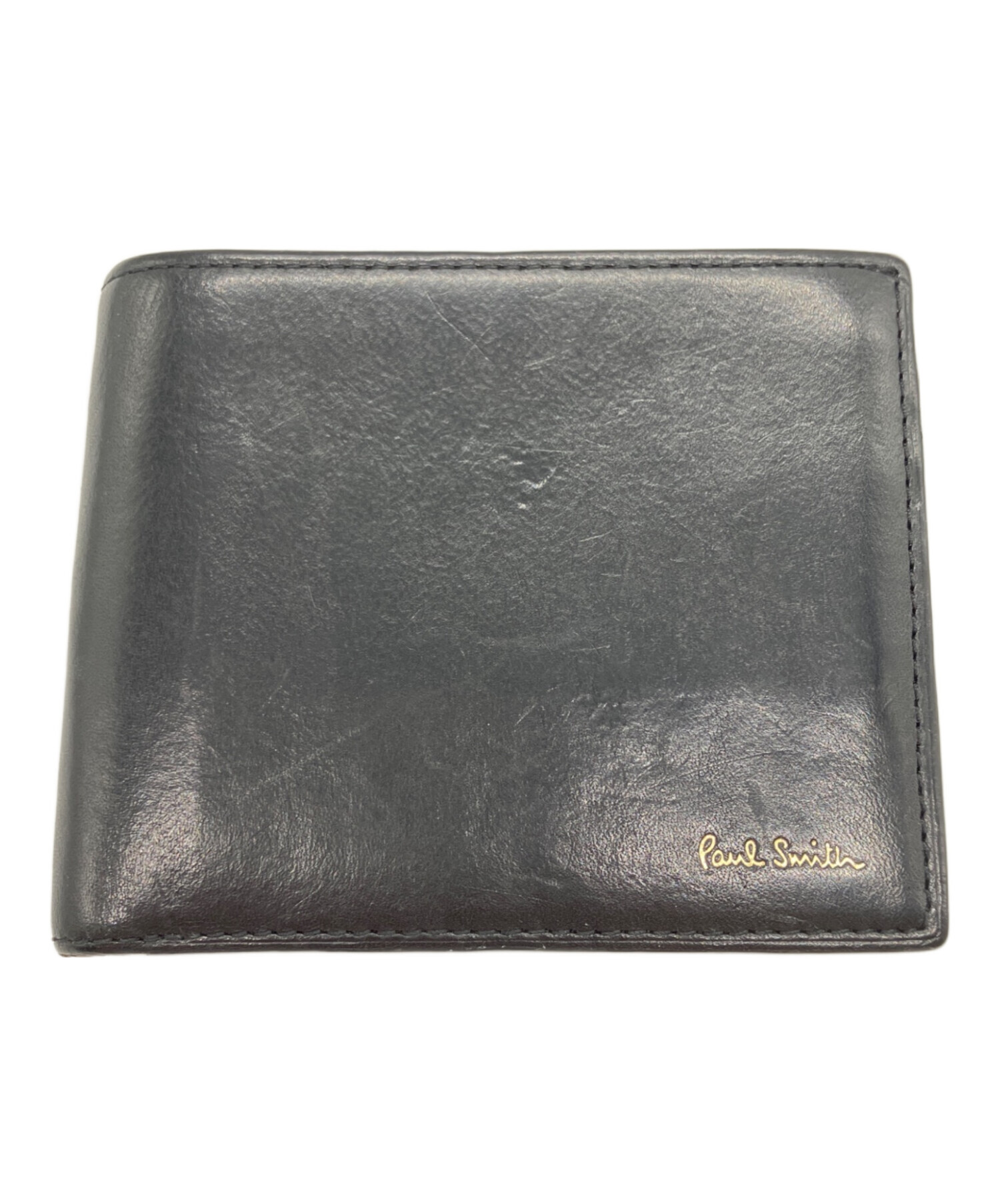 Paul Smith ポールスミス/レザー二つ折り財布/ABランク/77【中古】 中古・古着通販】Paul Smith (ポールスミス) 2つ折り財布 ブラック