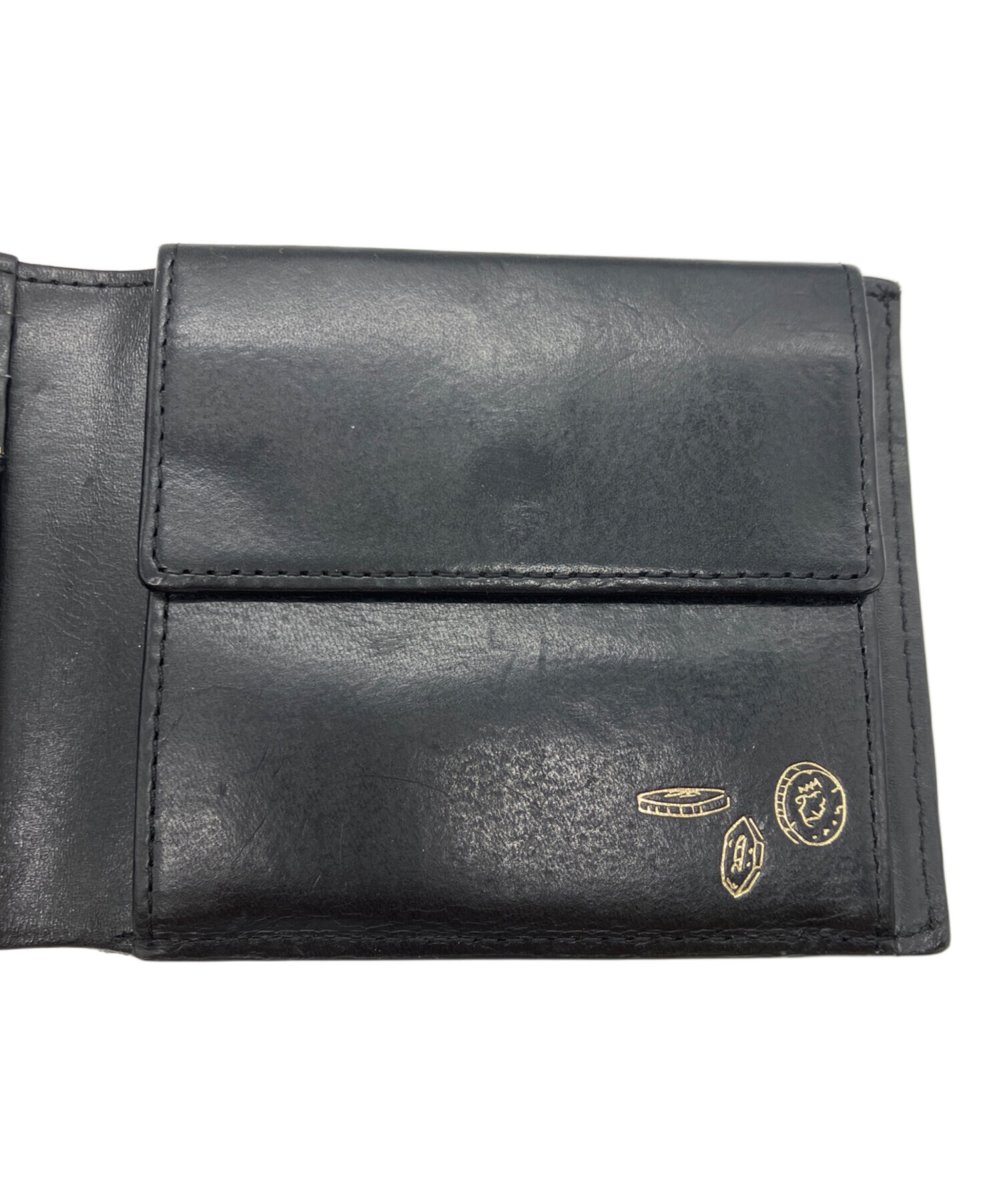 中古・古着通販】Paul Smith (ポールスミス) 2つ折り財布 ブラック