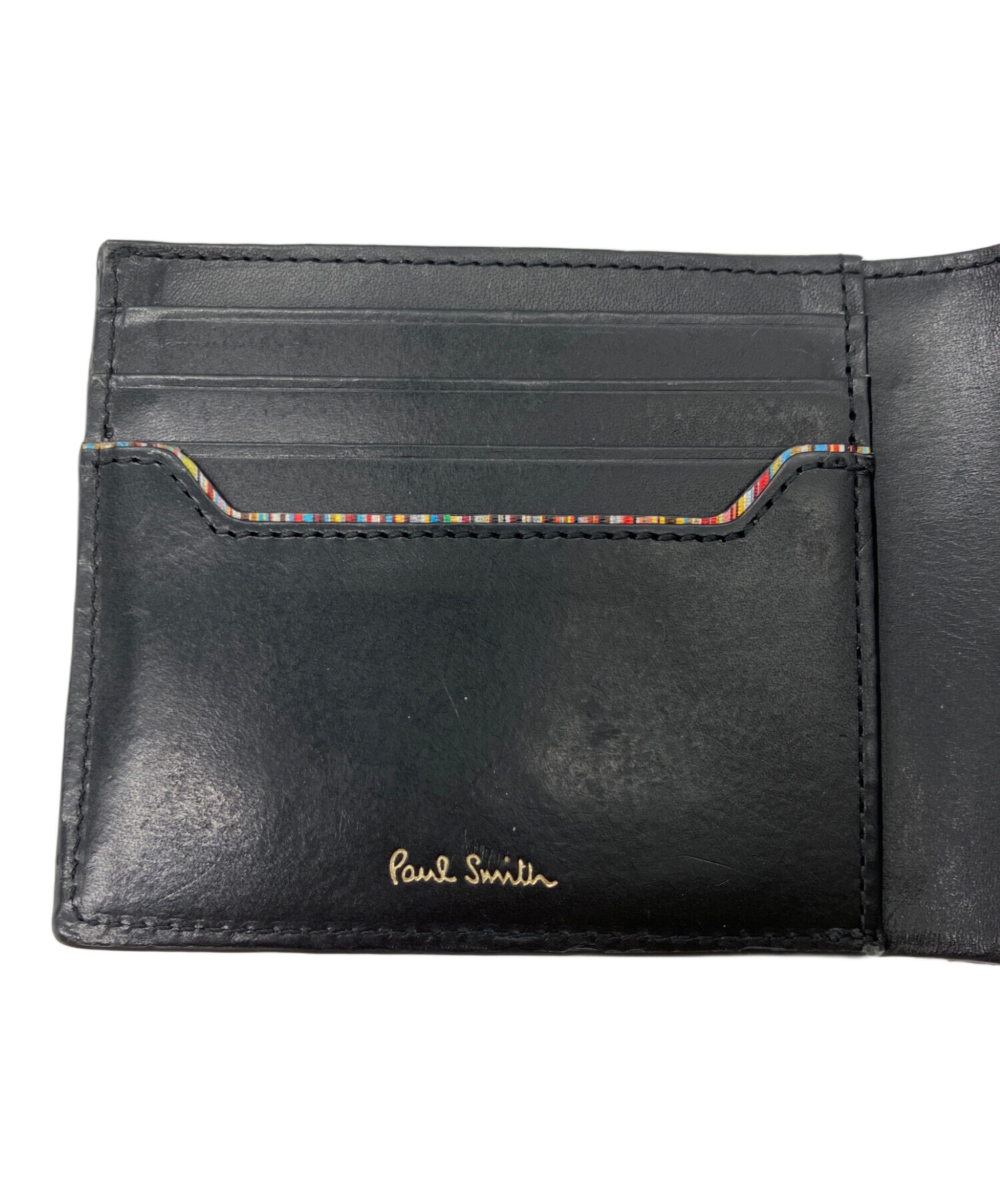 中古・古着通販】Paul Smith (ポールスミス) 2つ折り財布 ブラック