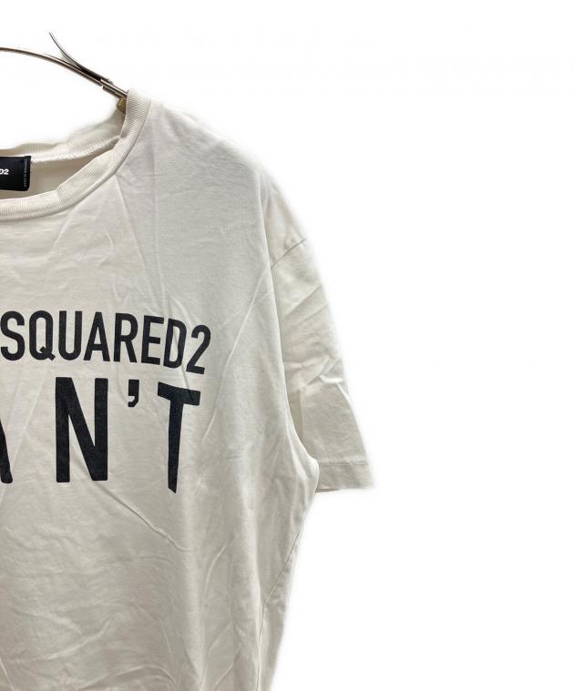 DSQUARED ディースクエアード Tシャツ・カットソー XS 白 【古着】【中古】【送料無料】 中古・古着通販】DSQUARED2 (ディースクエアード) ブレイブキッドT