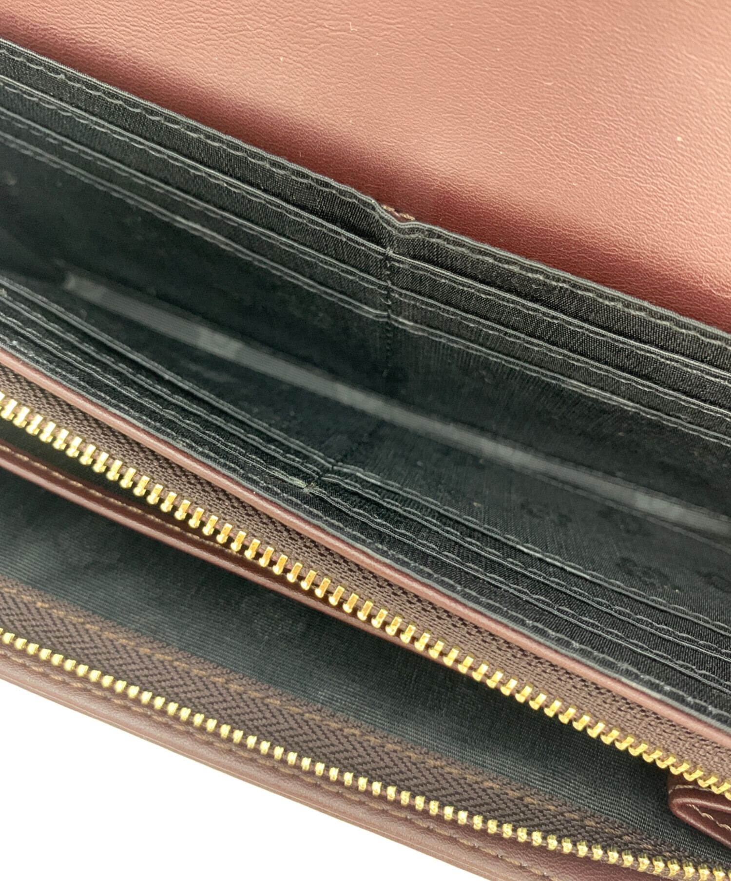 中古・古着通販】MARY QUANT (マリークヮント) 長財布 ブラウン 未使用 