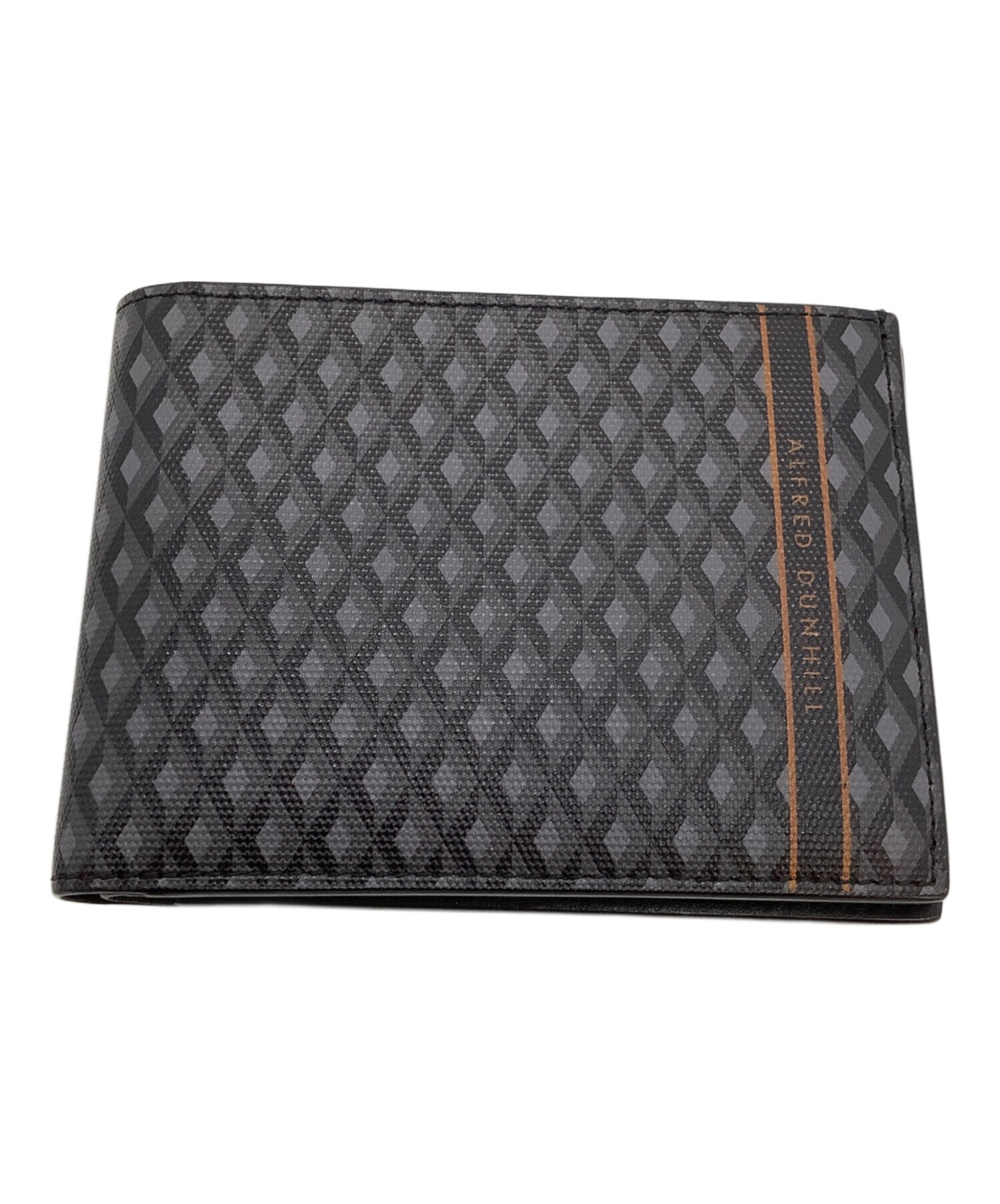 中古・古着通販】dunhill (ダンヒル) 2つ折り財布 ブラック｜ブランド 