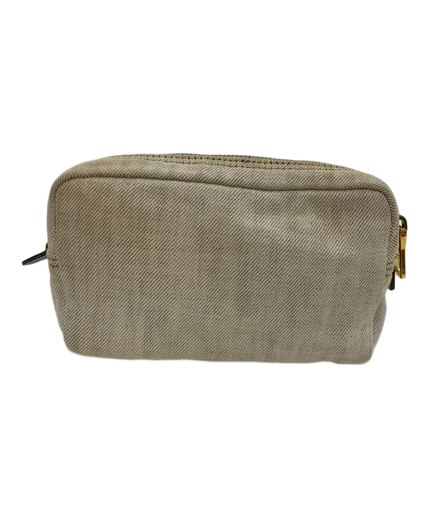 中古・古着通販】PRADA (プラダ) コスメポーチ グレー｜ブランド・古着 