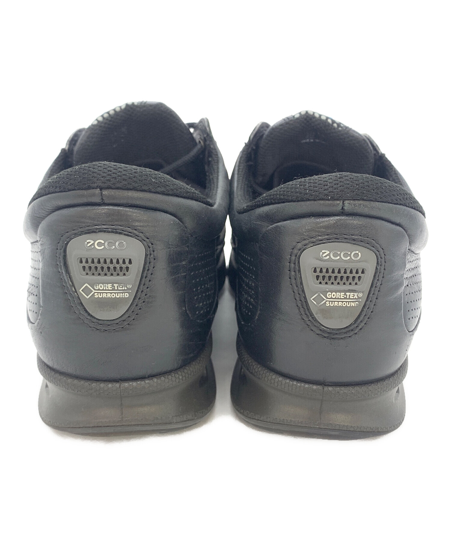 中古・古着通販】ECCO (エコー) レザースニーカー ブラック サイズ 