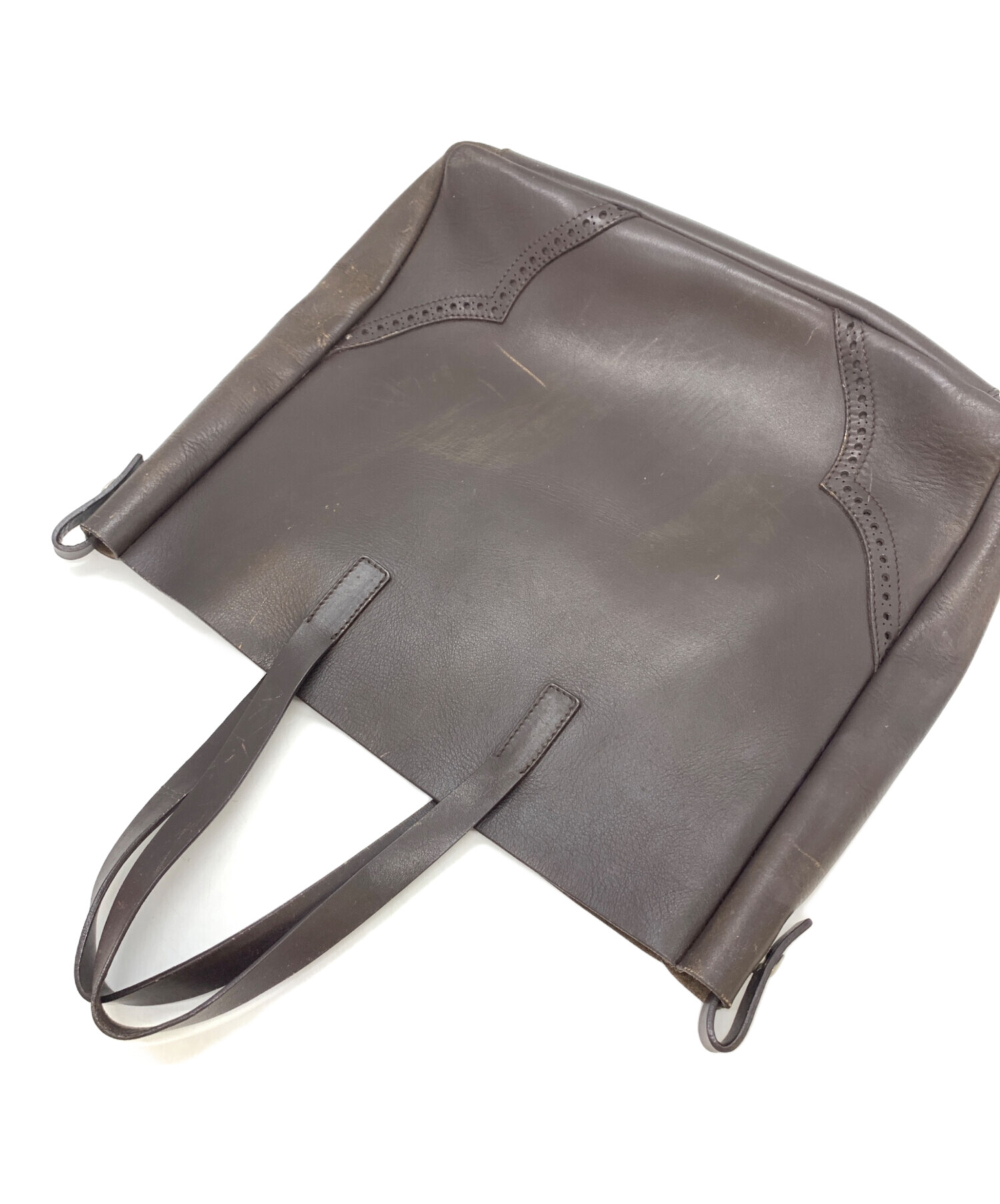MAURO GOVERNAN レザー トートバッグ 中古・古着通販】MAURO GOVERNA (マウロゴヴェルナ) レザートート