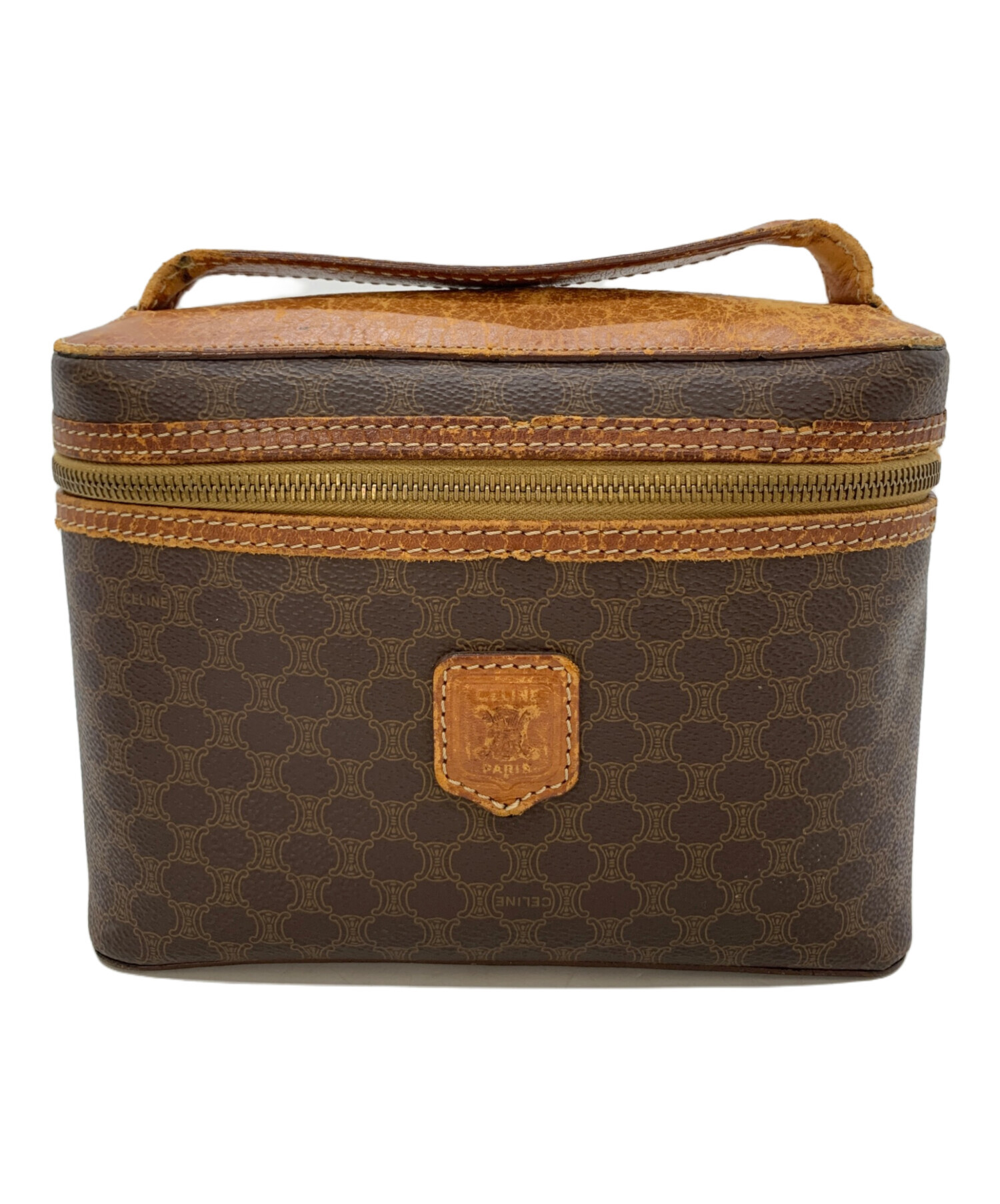 中古・古着通販】CELINE (セリーヌ) バニティバッグ ブラウン 