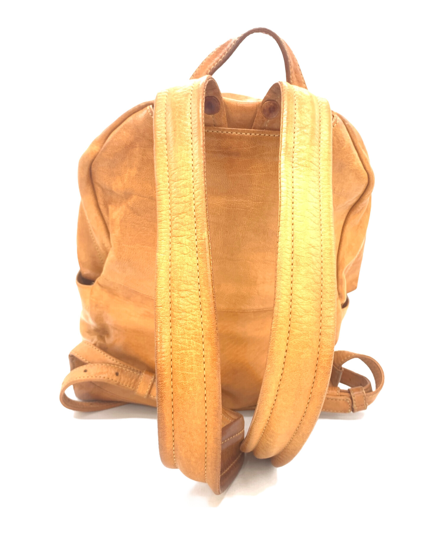 中古・古着通販】genten (ゲンテン) レザーリュック ブラウン 